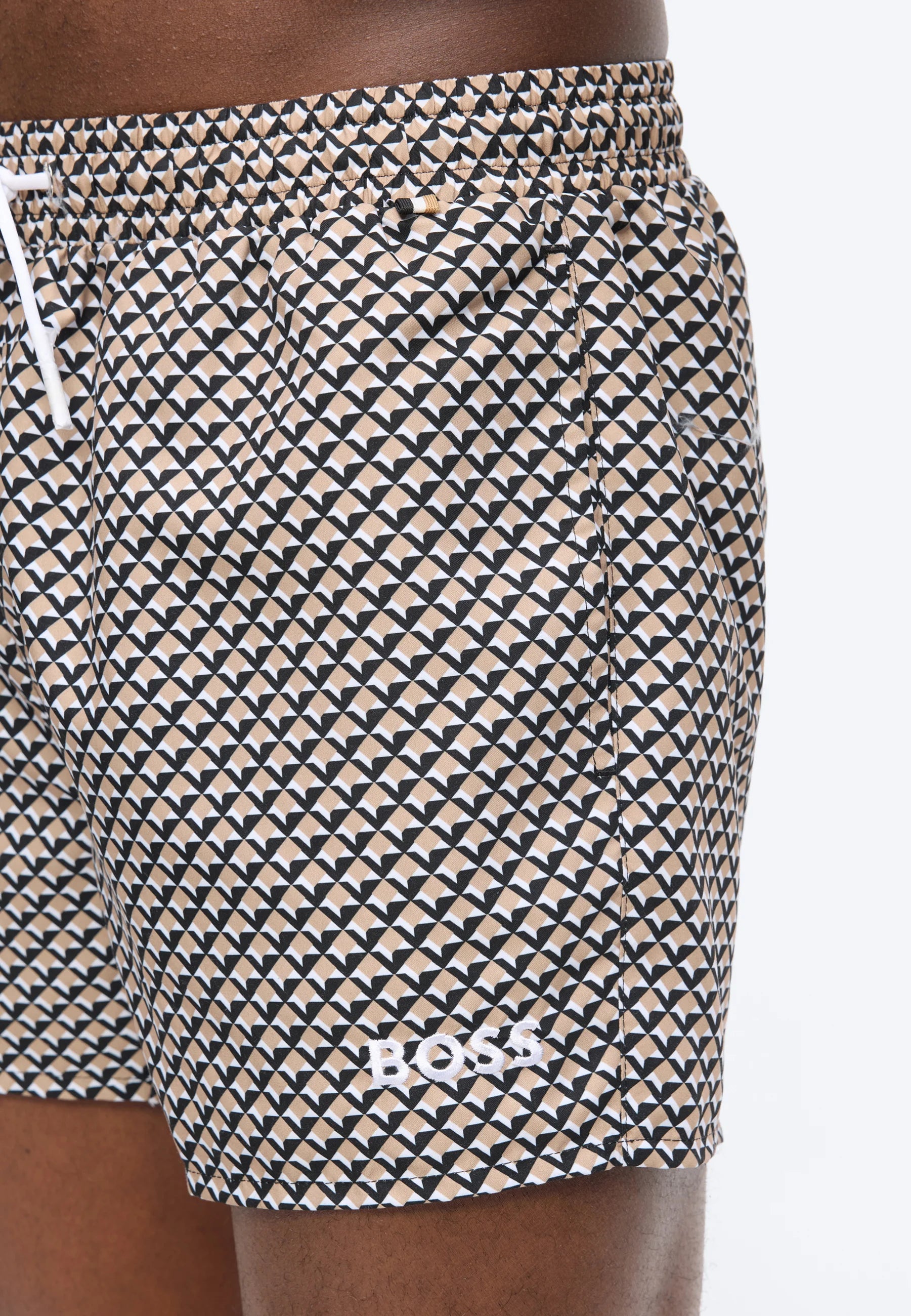 Short de bain BOSS Catfisch – Marron