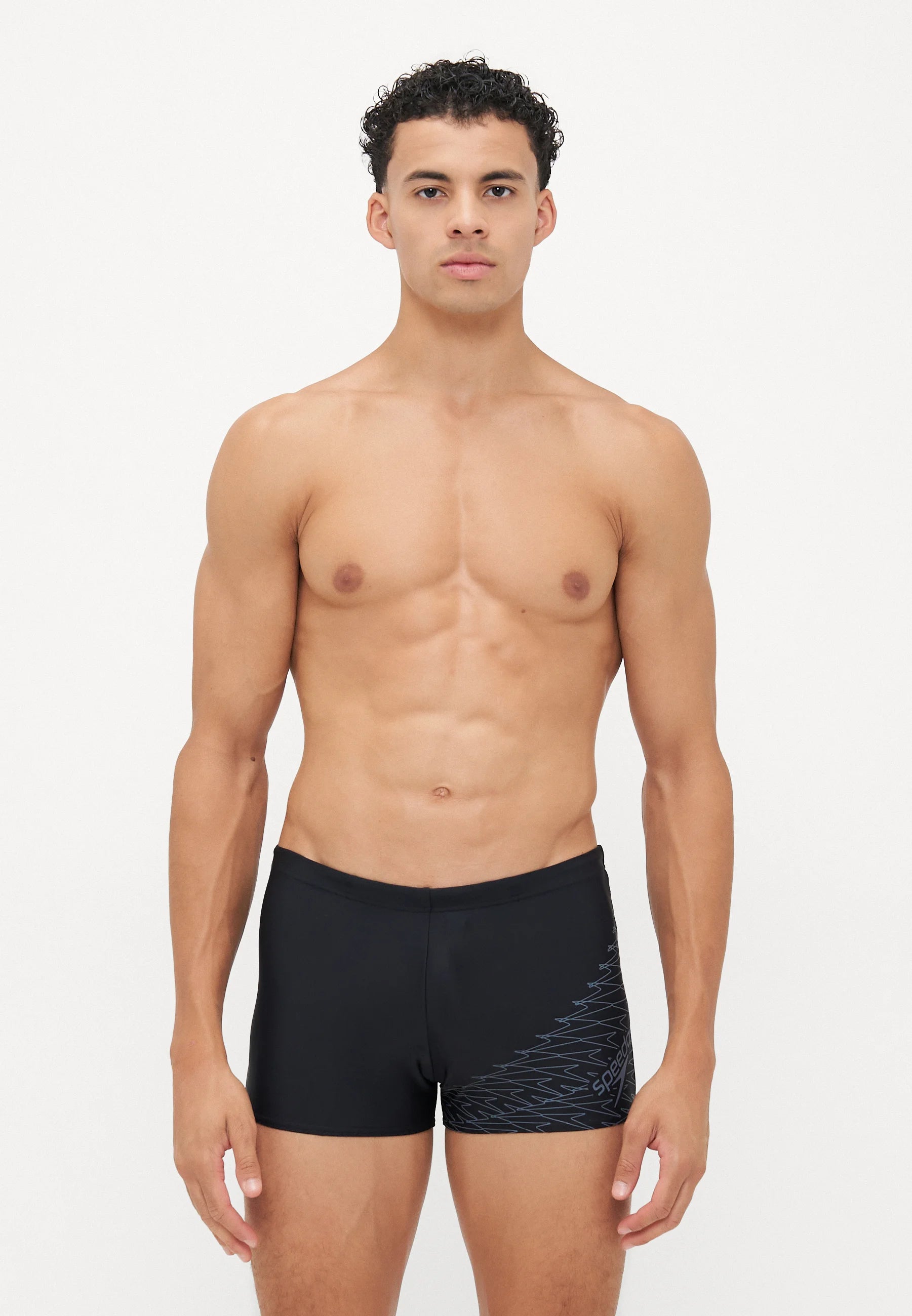 Speedo Medley Aquashort – černá, olověná šedá
