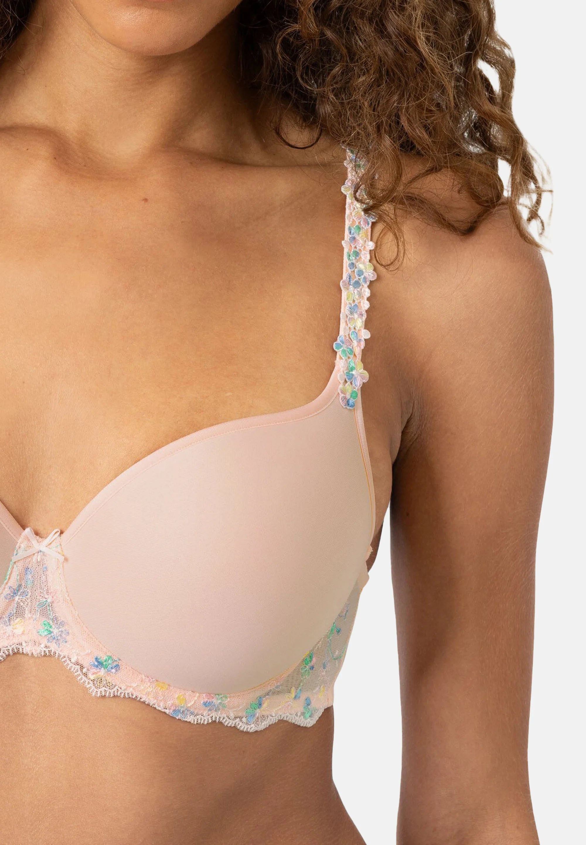 MEY Lace Underwire Bra – Peach Blush