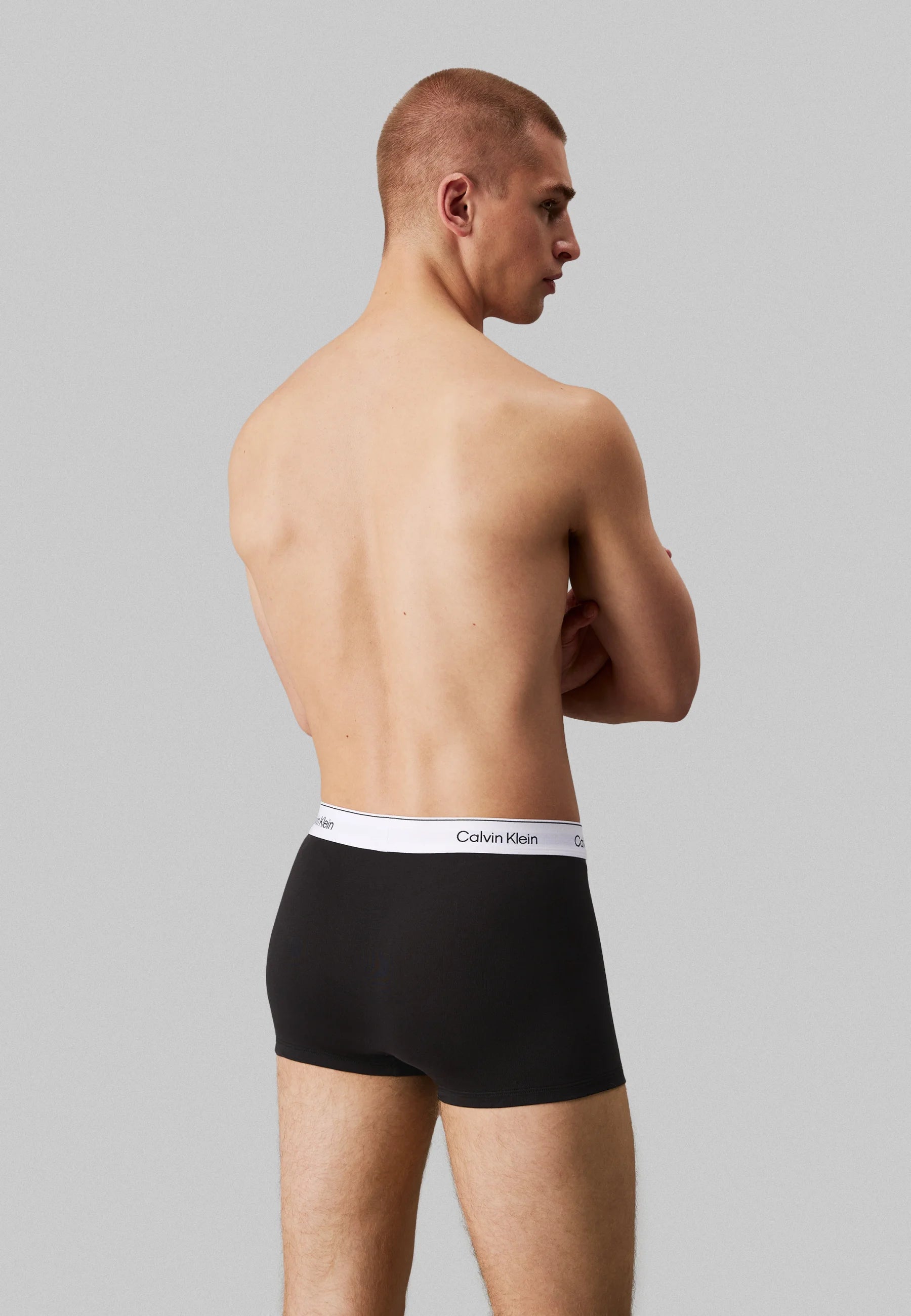 Spodenki Calvin Klein Icon Cotton Stretch o swobodnym kroju – 3 szt. – biały, beau blue, liściasty fun