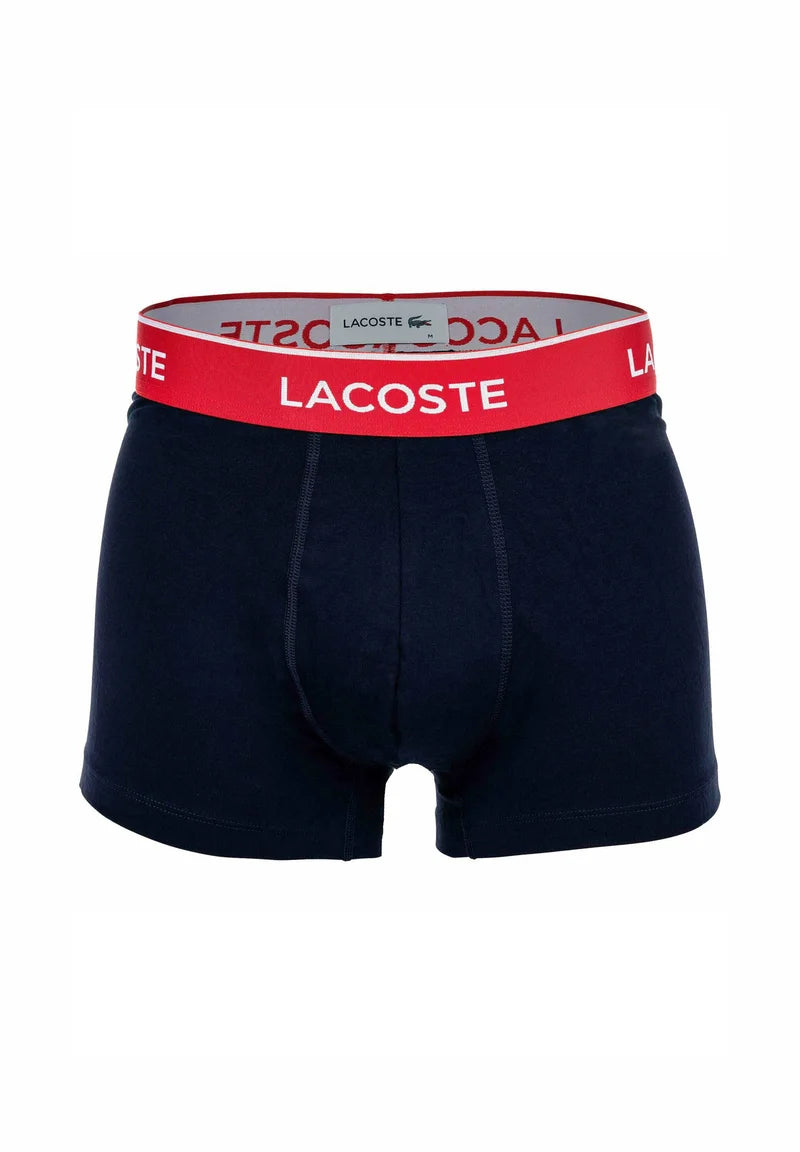 Lacoste 6 Pack Logobund Trunks – tmavě modrá, zelená, červená