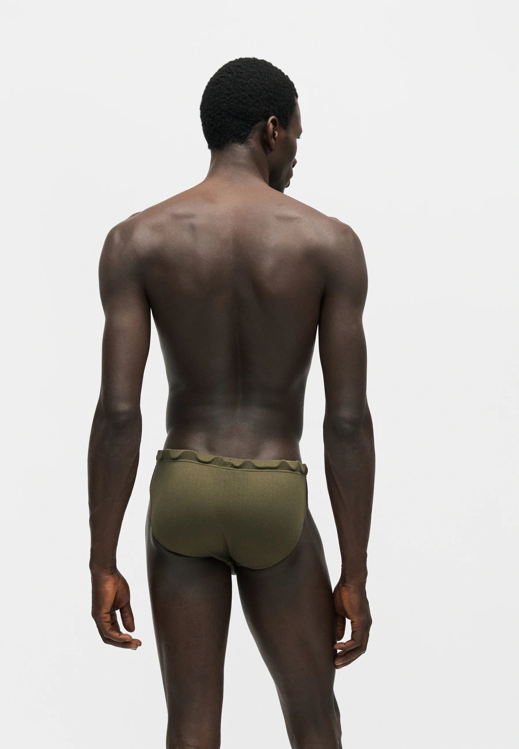 Emporio Armani EA7 Chevron Swimming Briefs – Olive