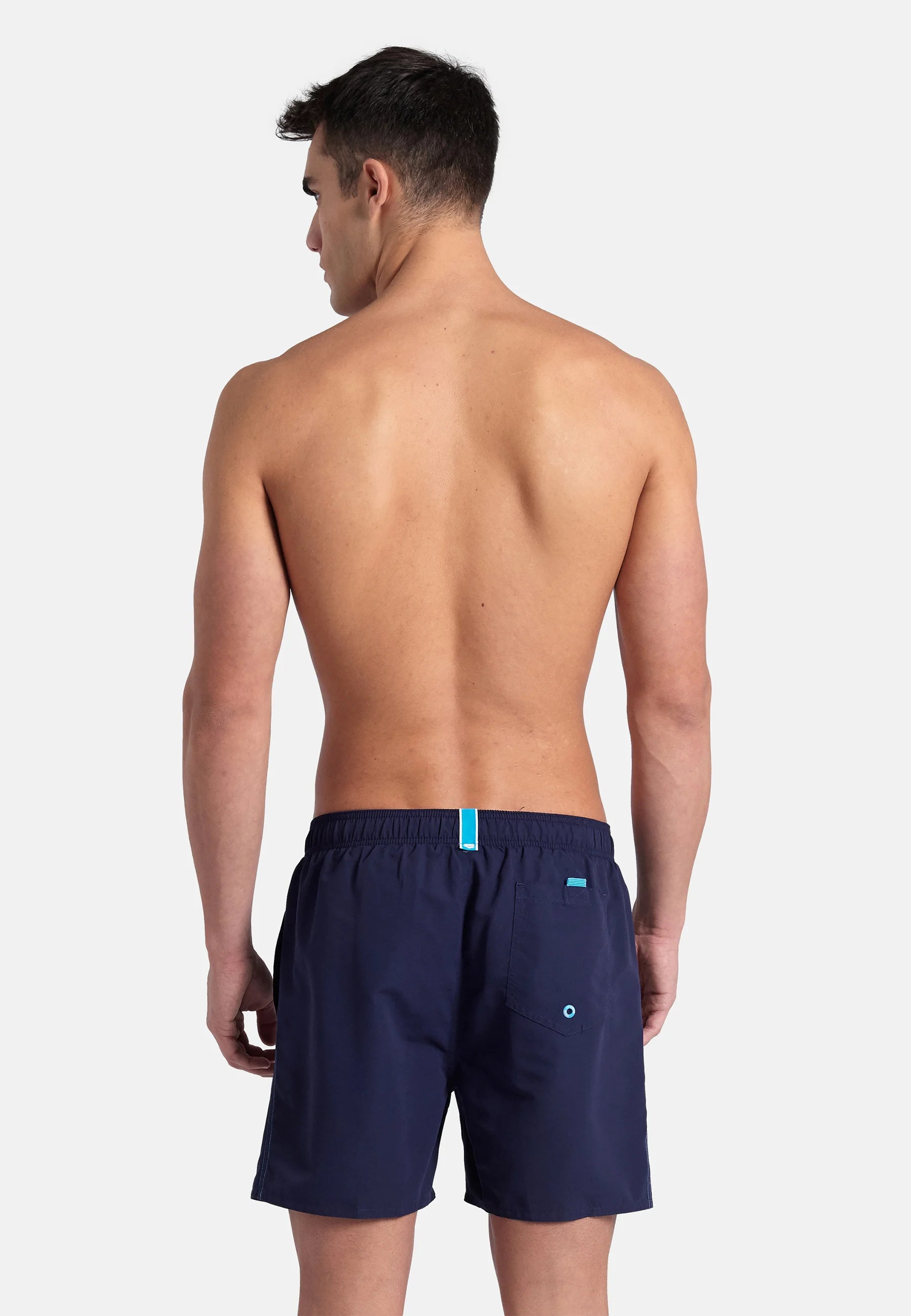 Arena Fundamentals Boxer R – Navy, tyrkysová
