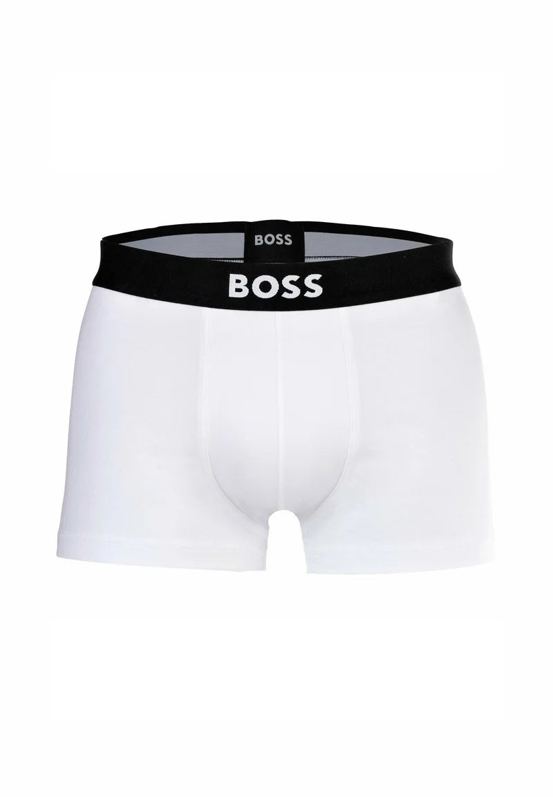 BOSS 6 Pack Stretch Logo Trunks – White