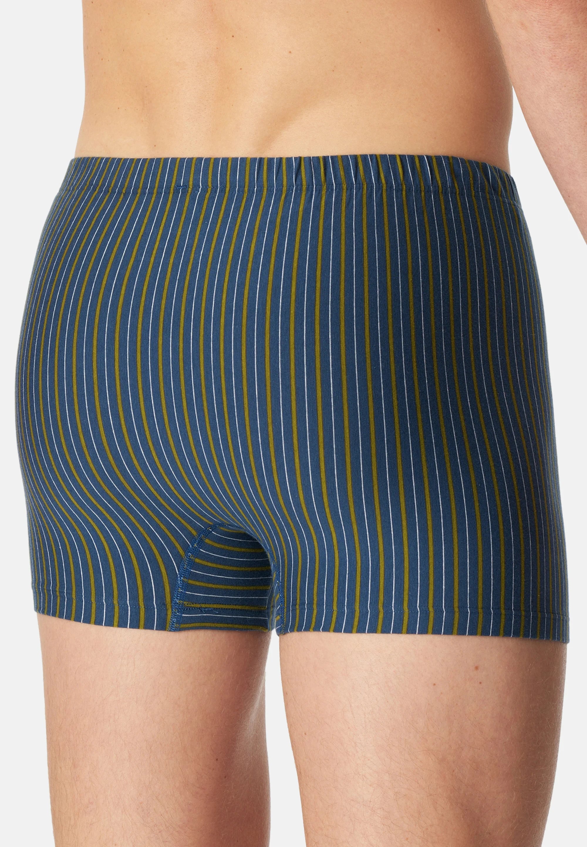 Schiesser 95 5 Essentials Cotton Trunks 6 Pack – tmavě modrá, zelená