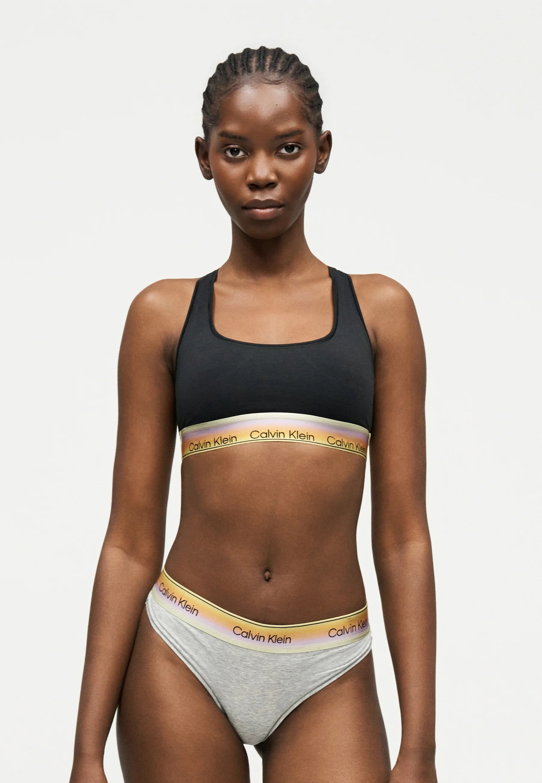 Soutien-gorge souple Bralette non doublé Calvin Klein Pride - Noir