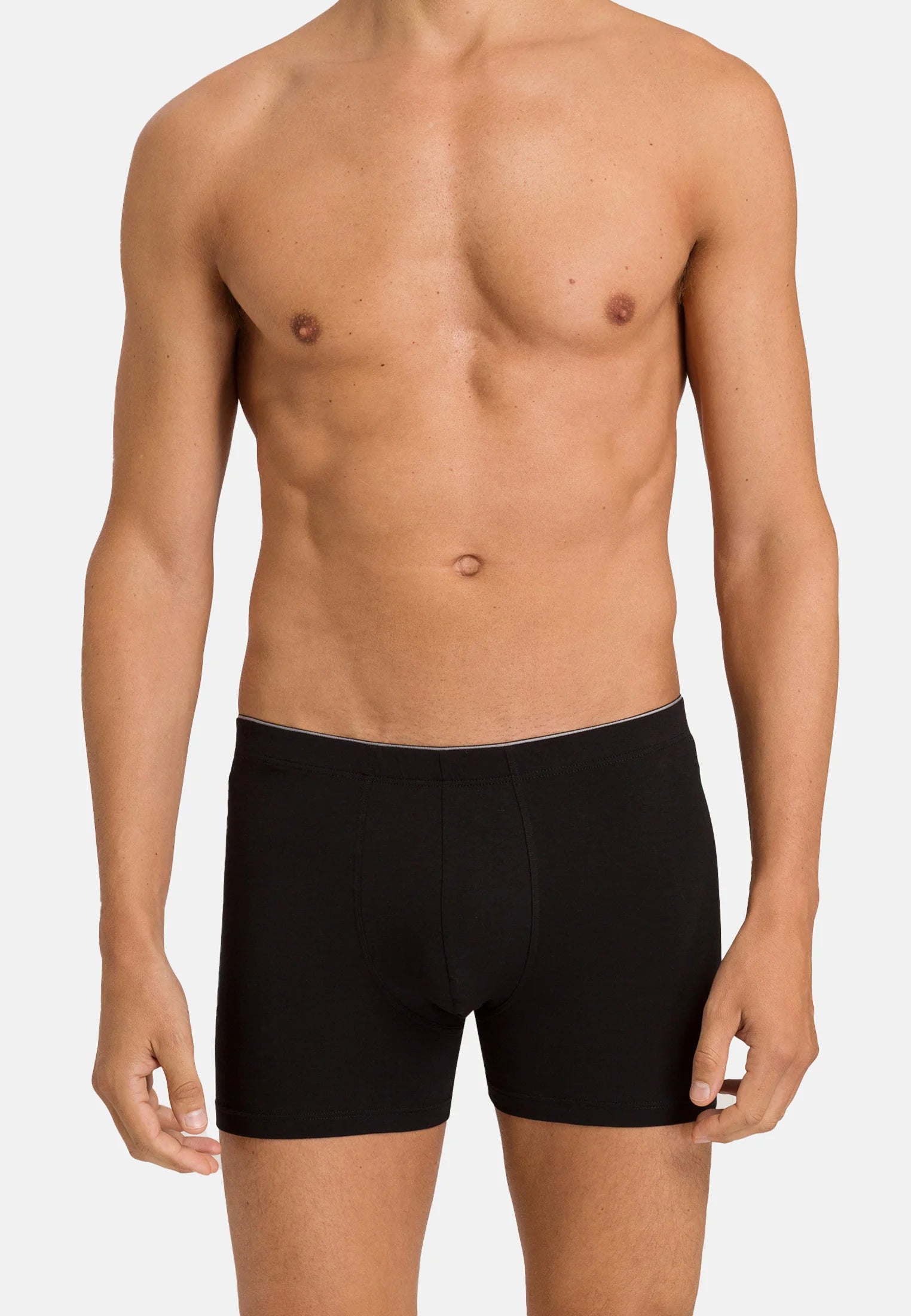 Boxer court HANRO COTTON SUPERIOR – Noir