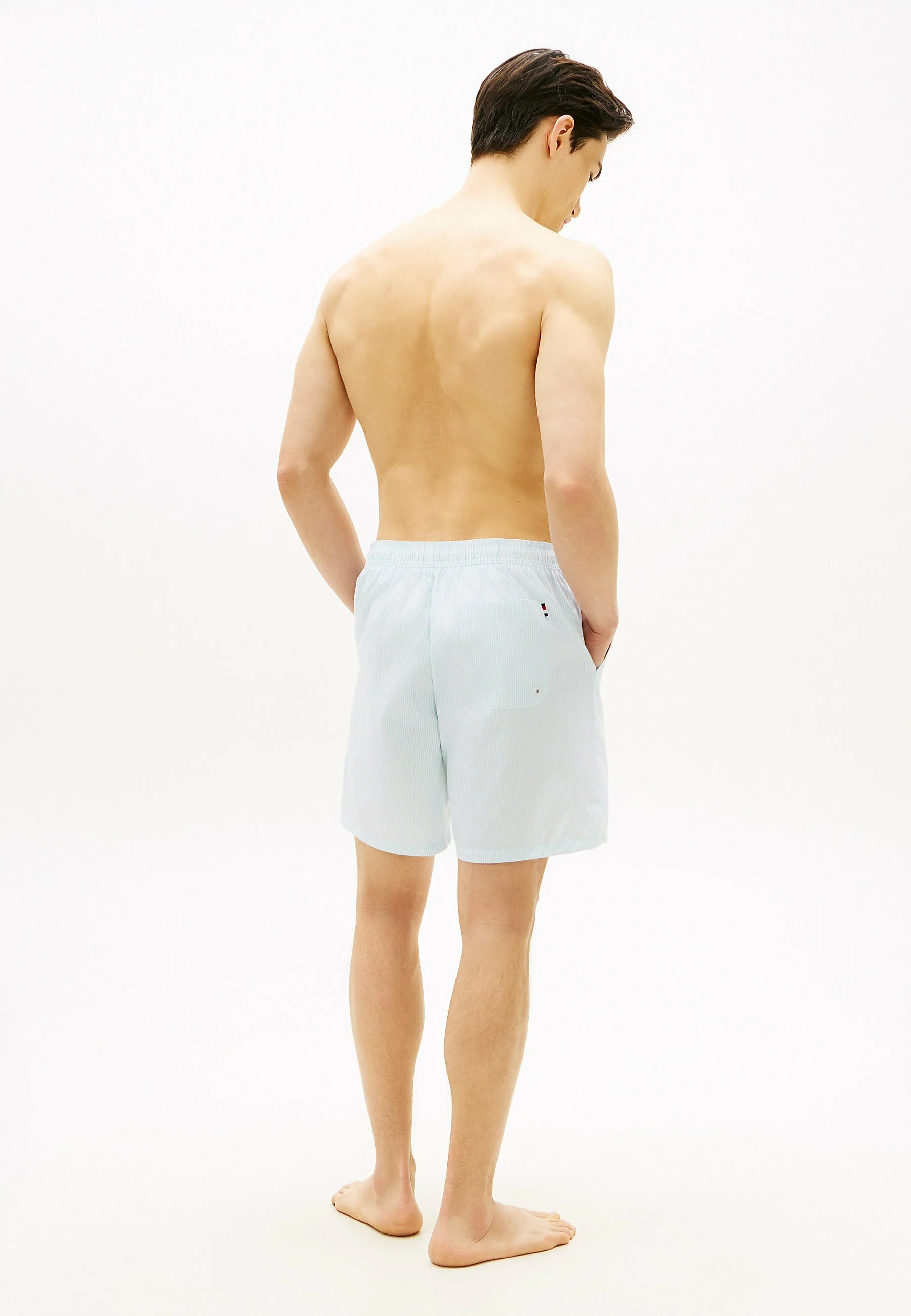 Tommy Hilfiger Ithaca Stripe Short De Bain – Bleu Voile, Écru