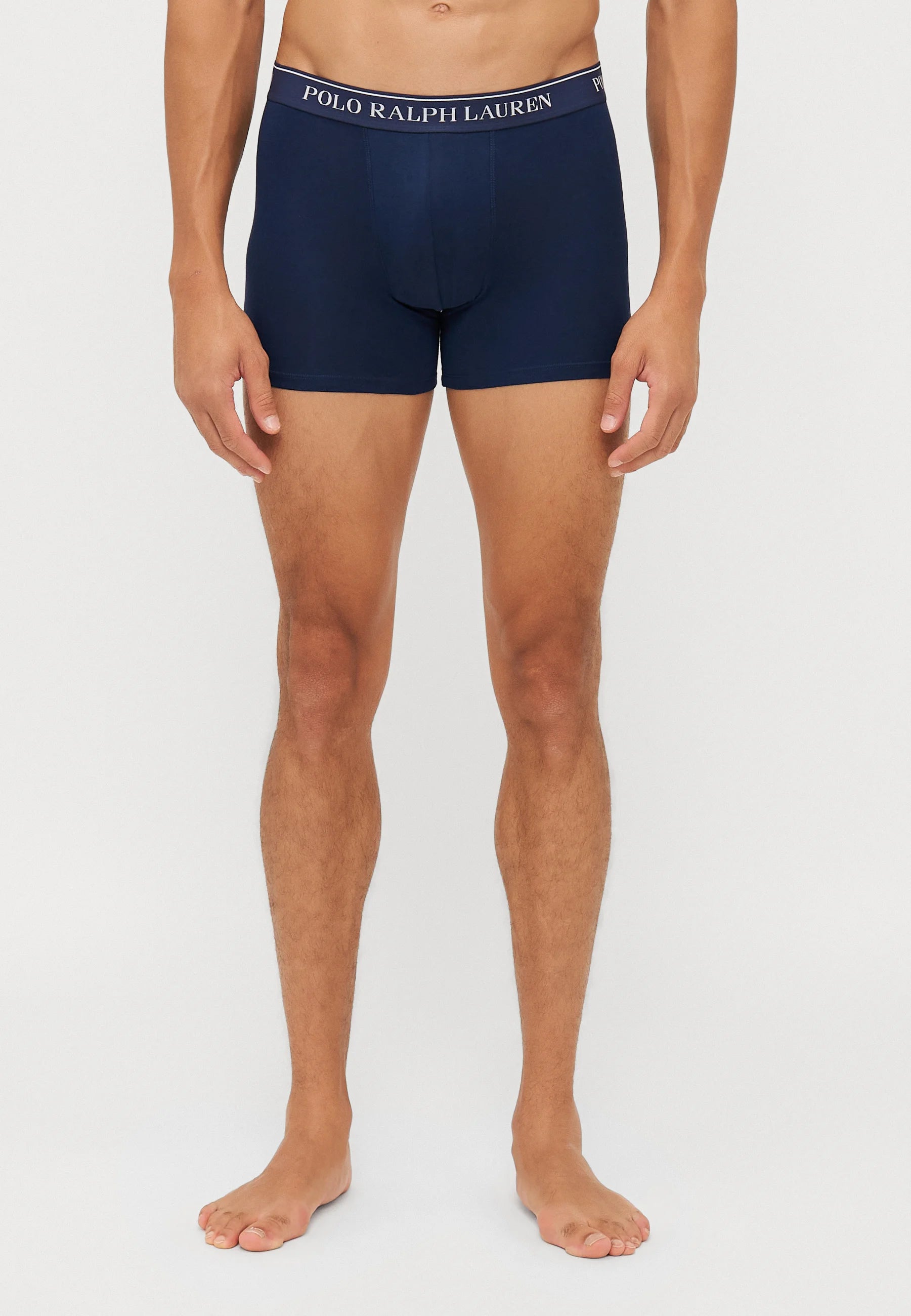 Polo Ralph Lauren Cotton Stretch Boxer Briefs – 3 Pack – Camel, Light Blue, Navy