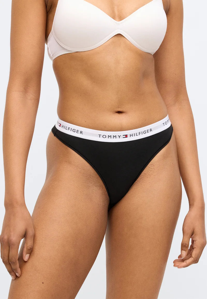 Tommy Hilfiger Thong 3-Pack – Medium Grey Heather, White, Black