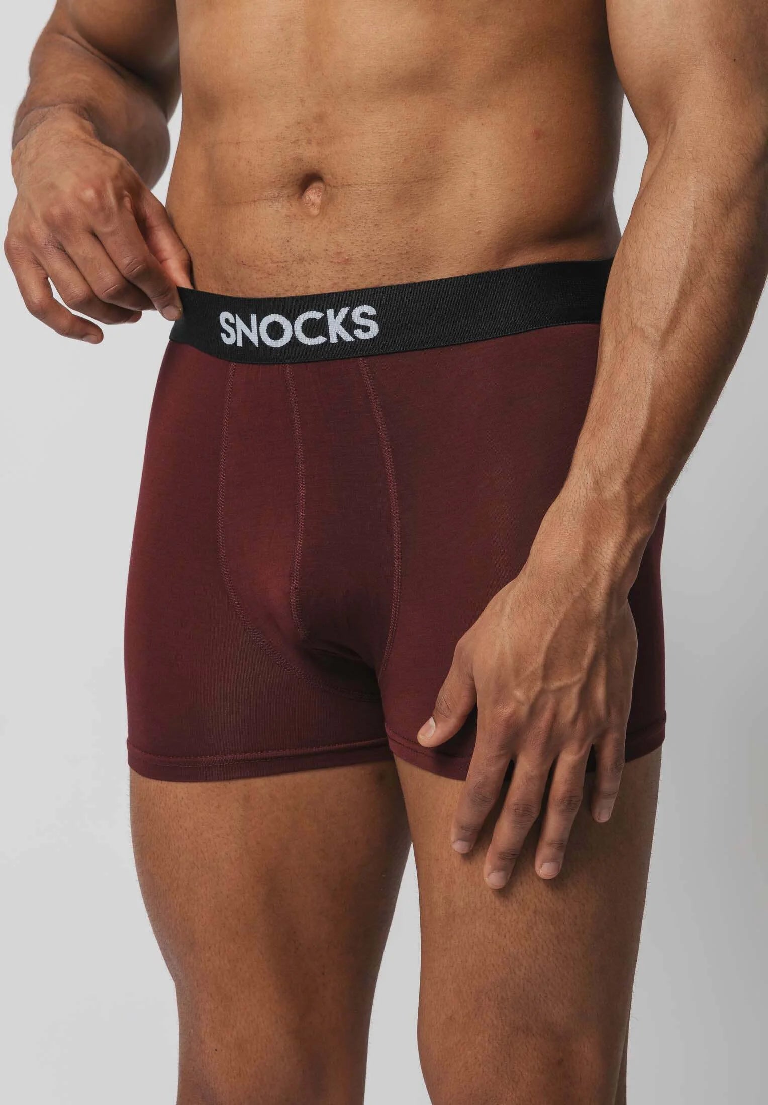 3 Pack Premium boxerské kufry SNOCKS – červená, olivová, modrá