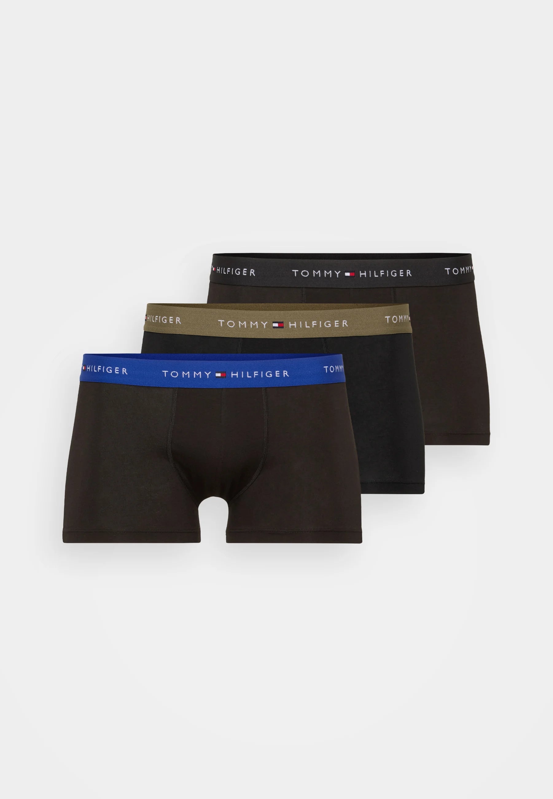 Tommy Hilfiger Signature Trunk 3 Pack – Wedge Blue, Black, Utility Olive