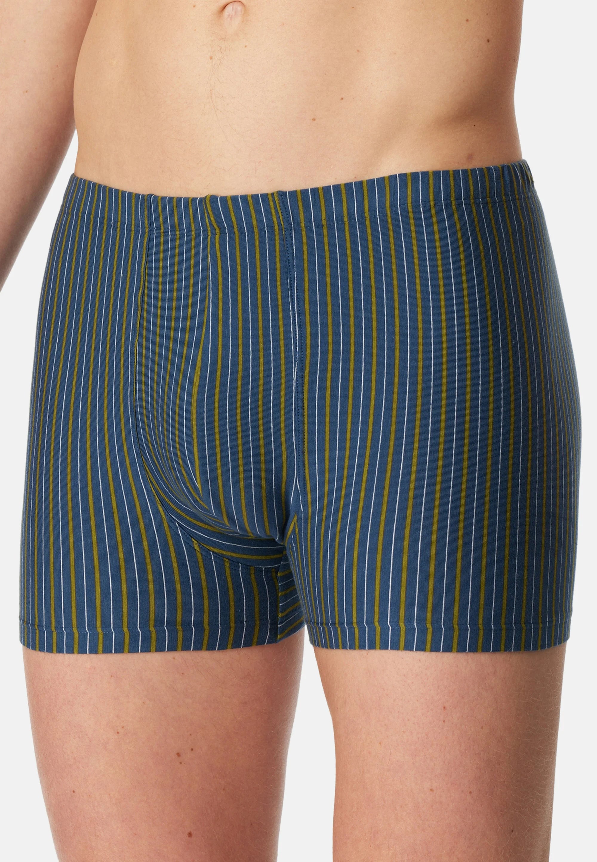 Schiesser 95 5 Essentials Cotton Trunks 6 Pack – tmavě modrá, zelená