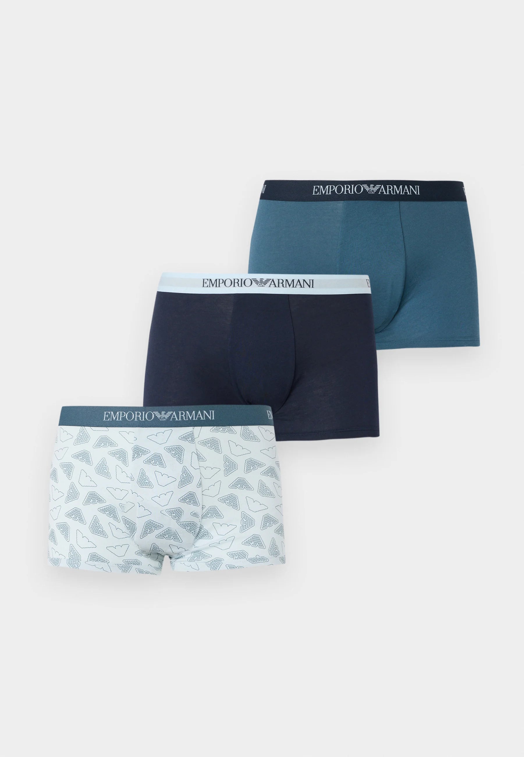 Lot de 3 boxers Emporio Armani PURE - Bleu