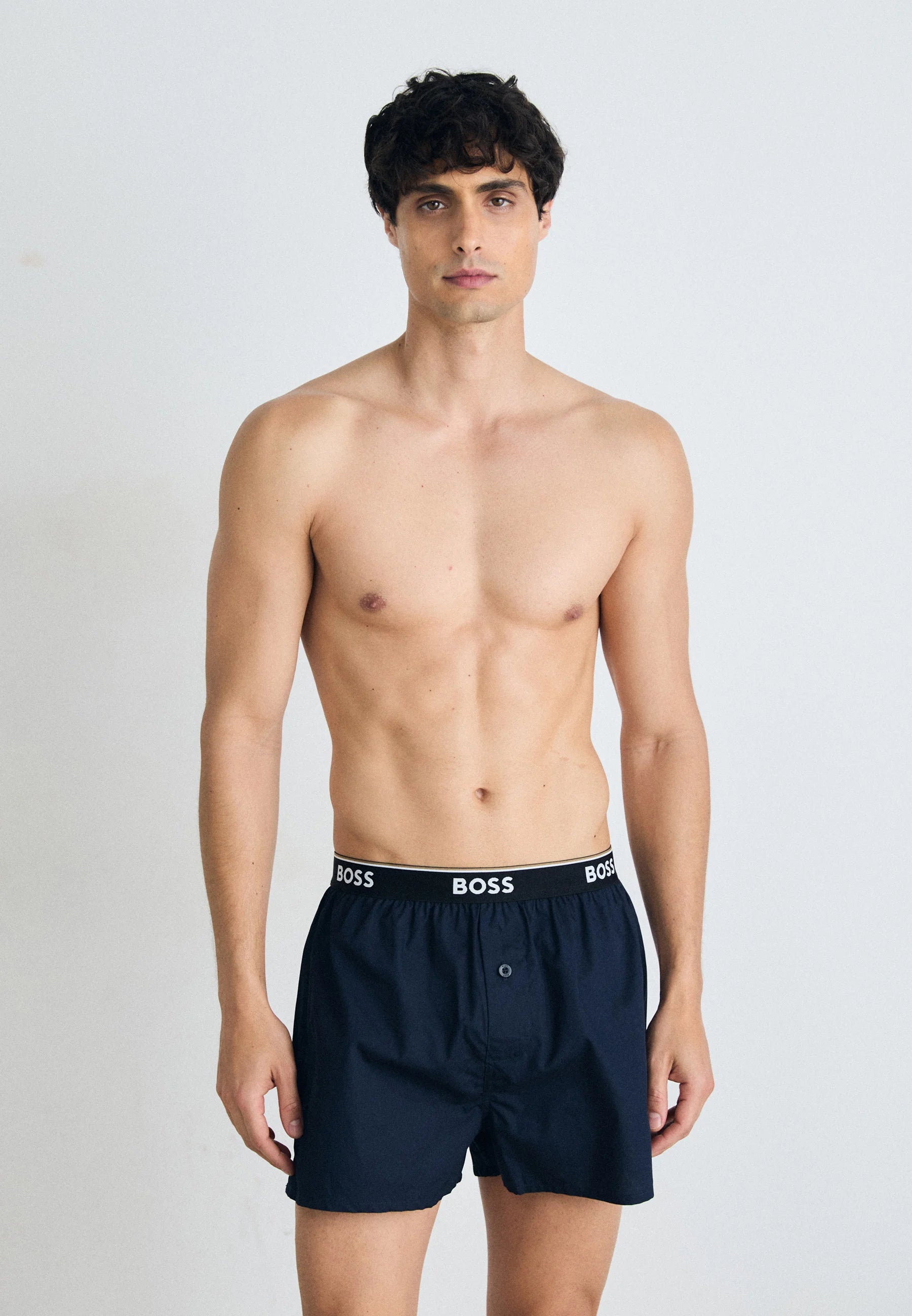 Boxerky BOSS 2 Pack – khaki, tmavě modré