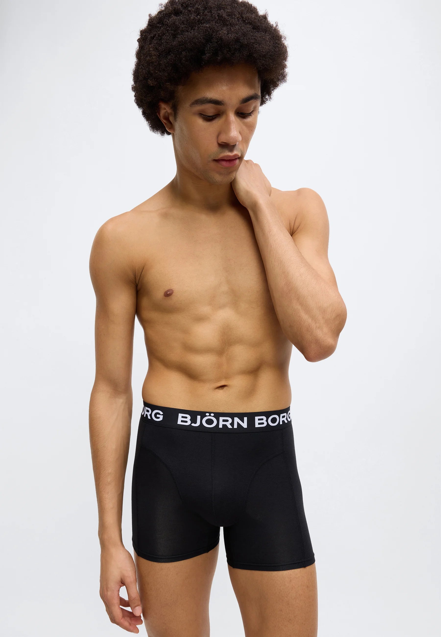 Björn Borg Boxerky 3 Pack Bamboo Cotton Blend – černé