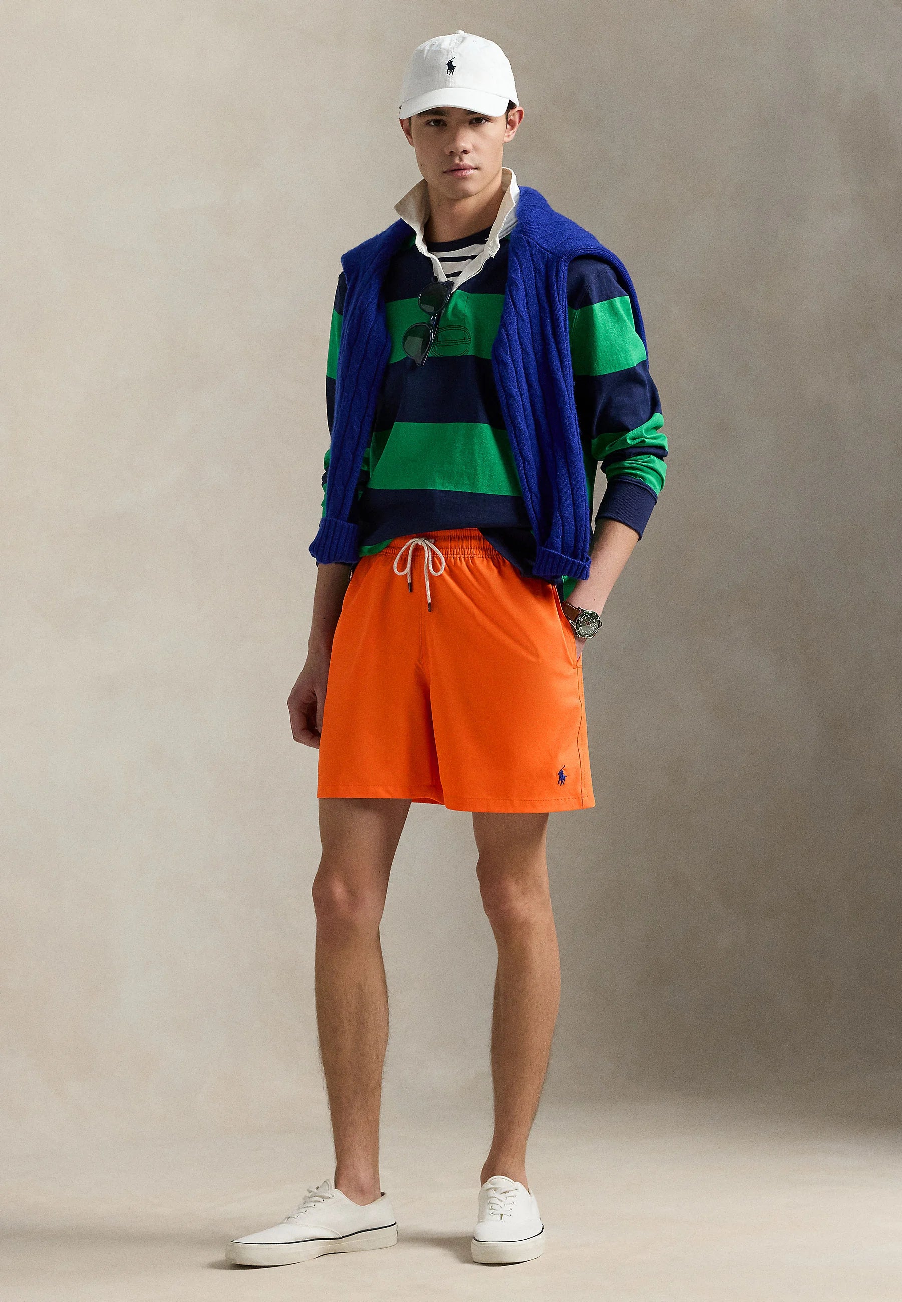 Short de bain Polo Ralph Lauren Sailing Orange Traveller – Orange