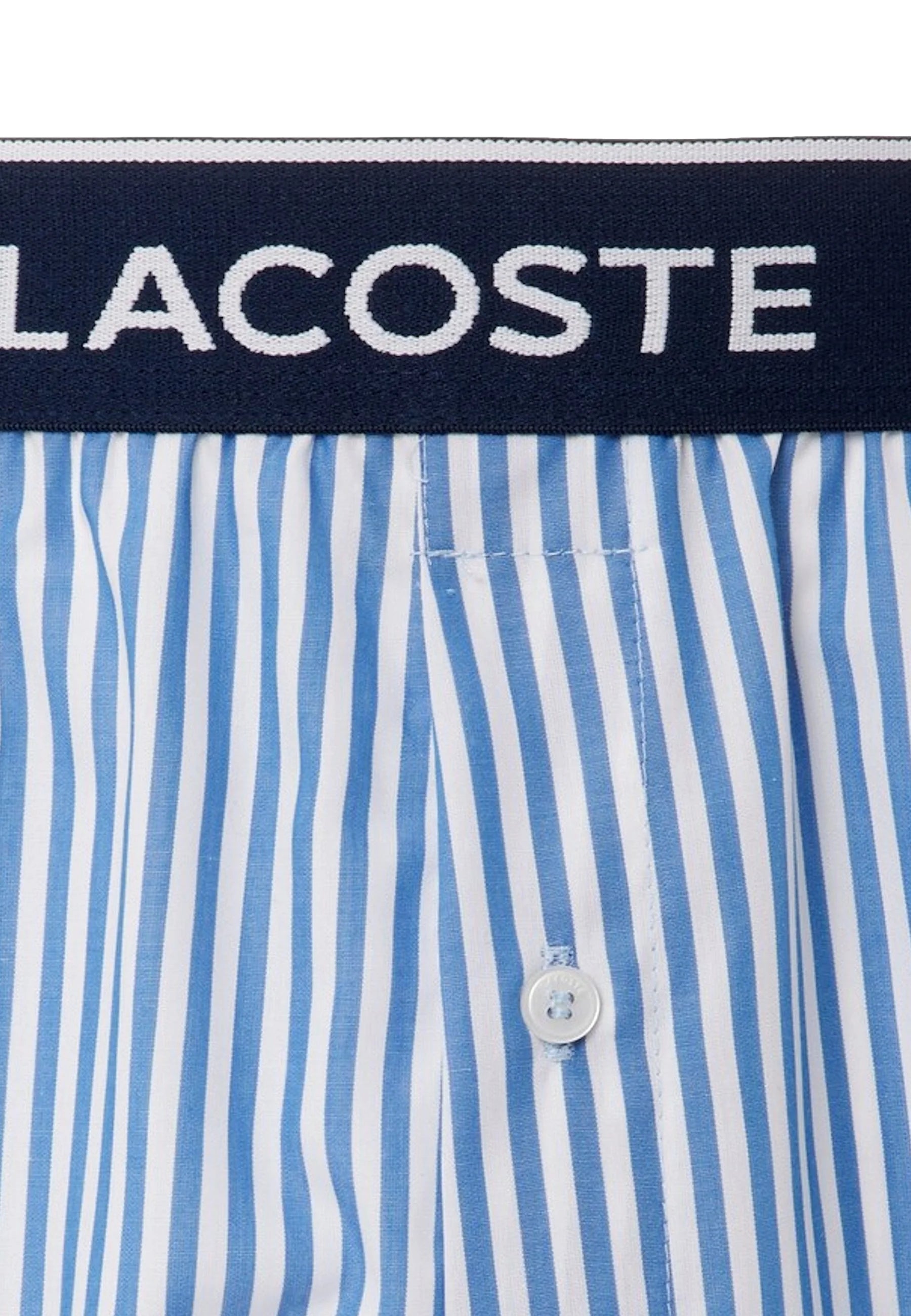 Lacoste Loose Cotton Boxer Shorts Set – Vaporous, Methylene, Navy Blue