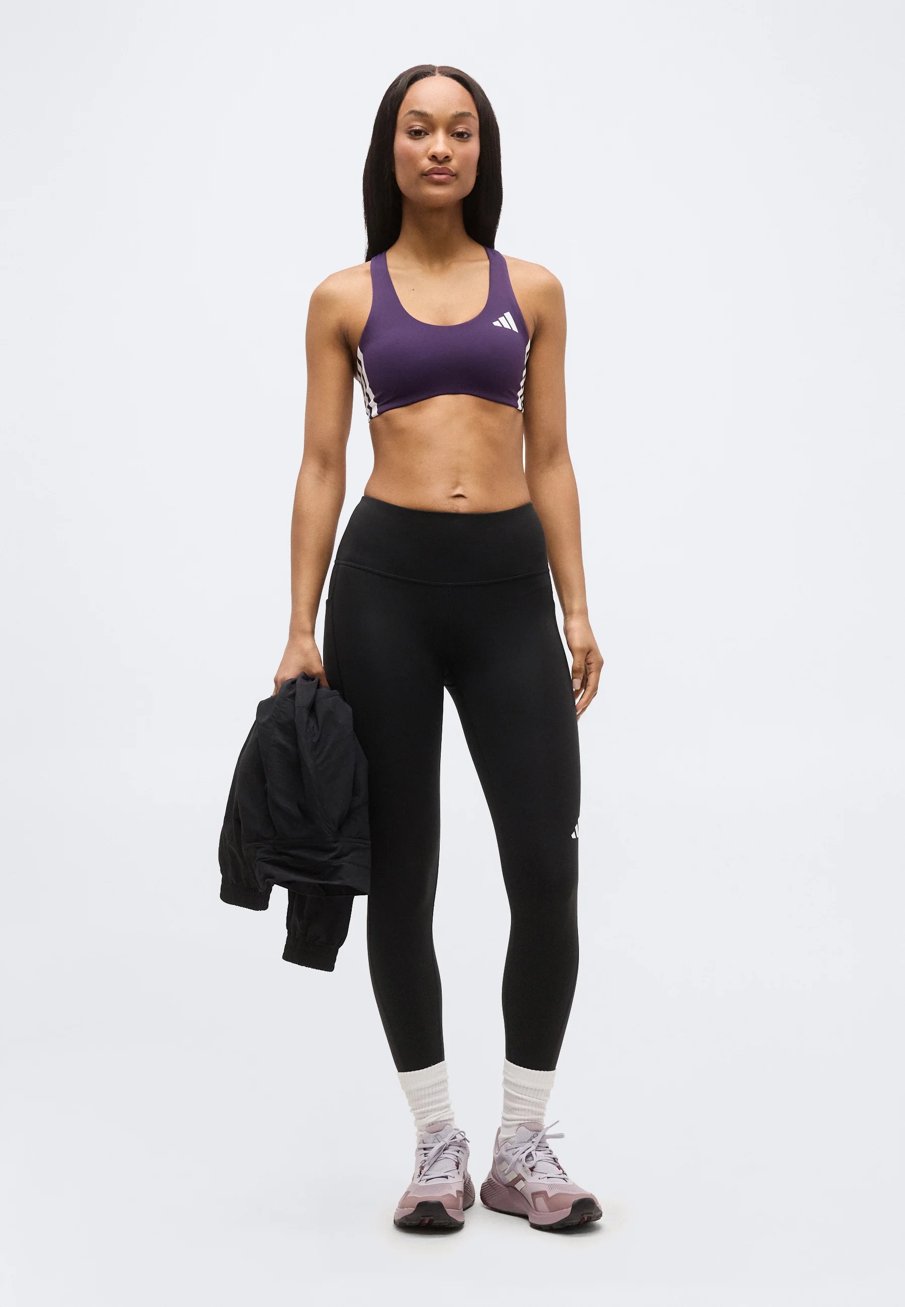 Adidas Performance Adizero MS Medium Support Sports Bra – Aurora Plum