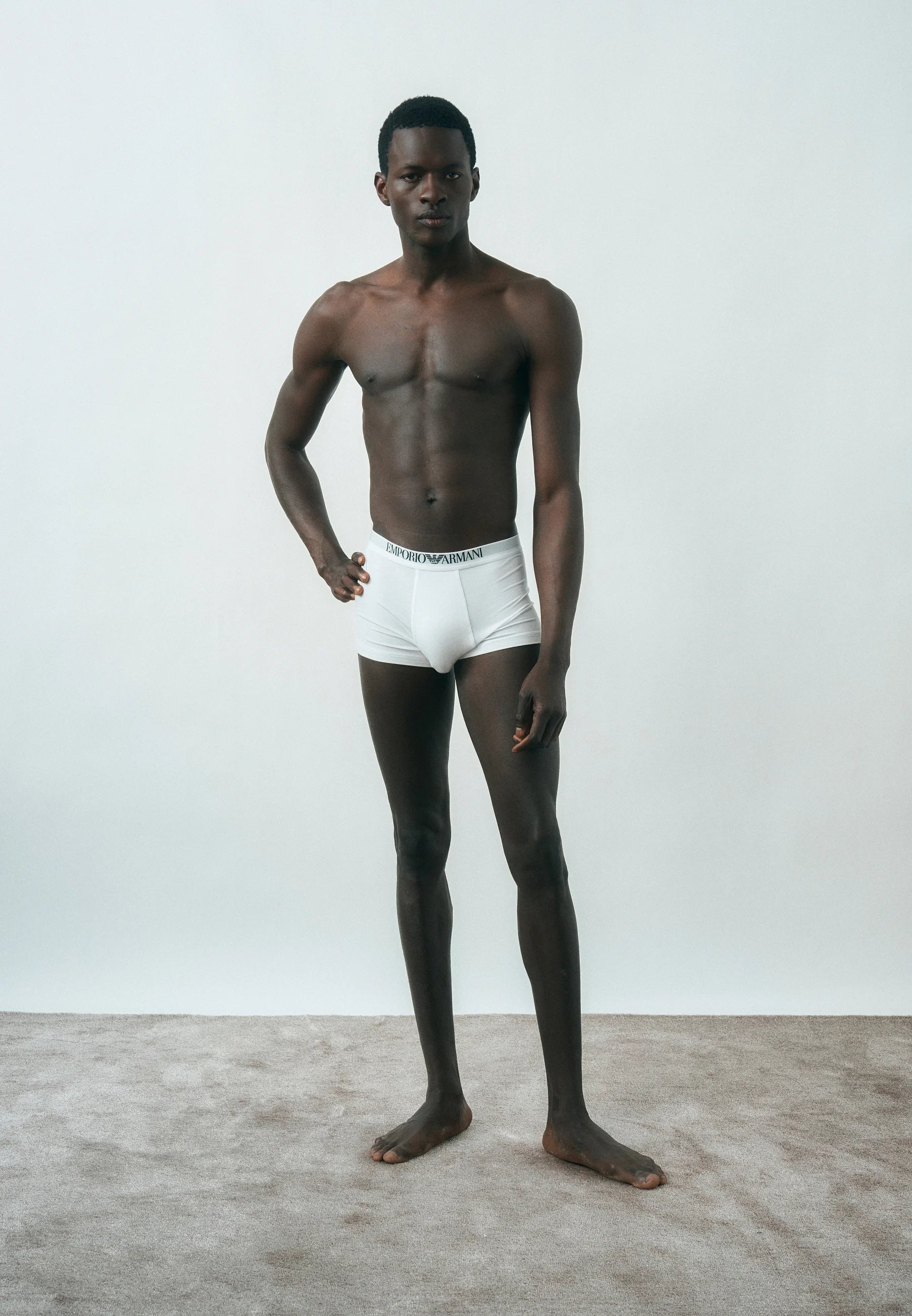 Emporio Armani Trunks 2 Pack – White, Black