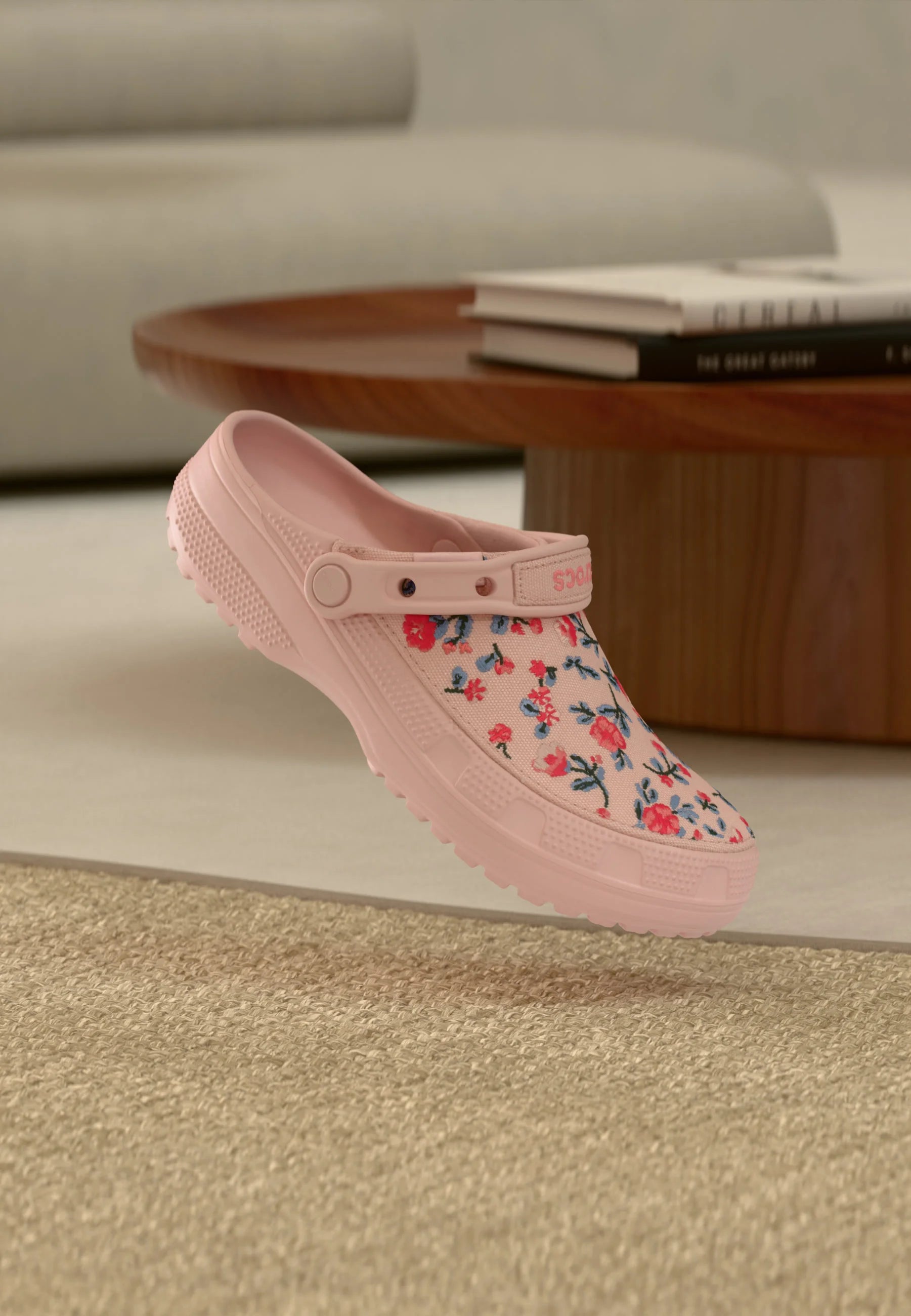 Crocs Classic Crafted Floral Unisex Mules – Candy