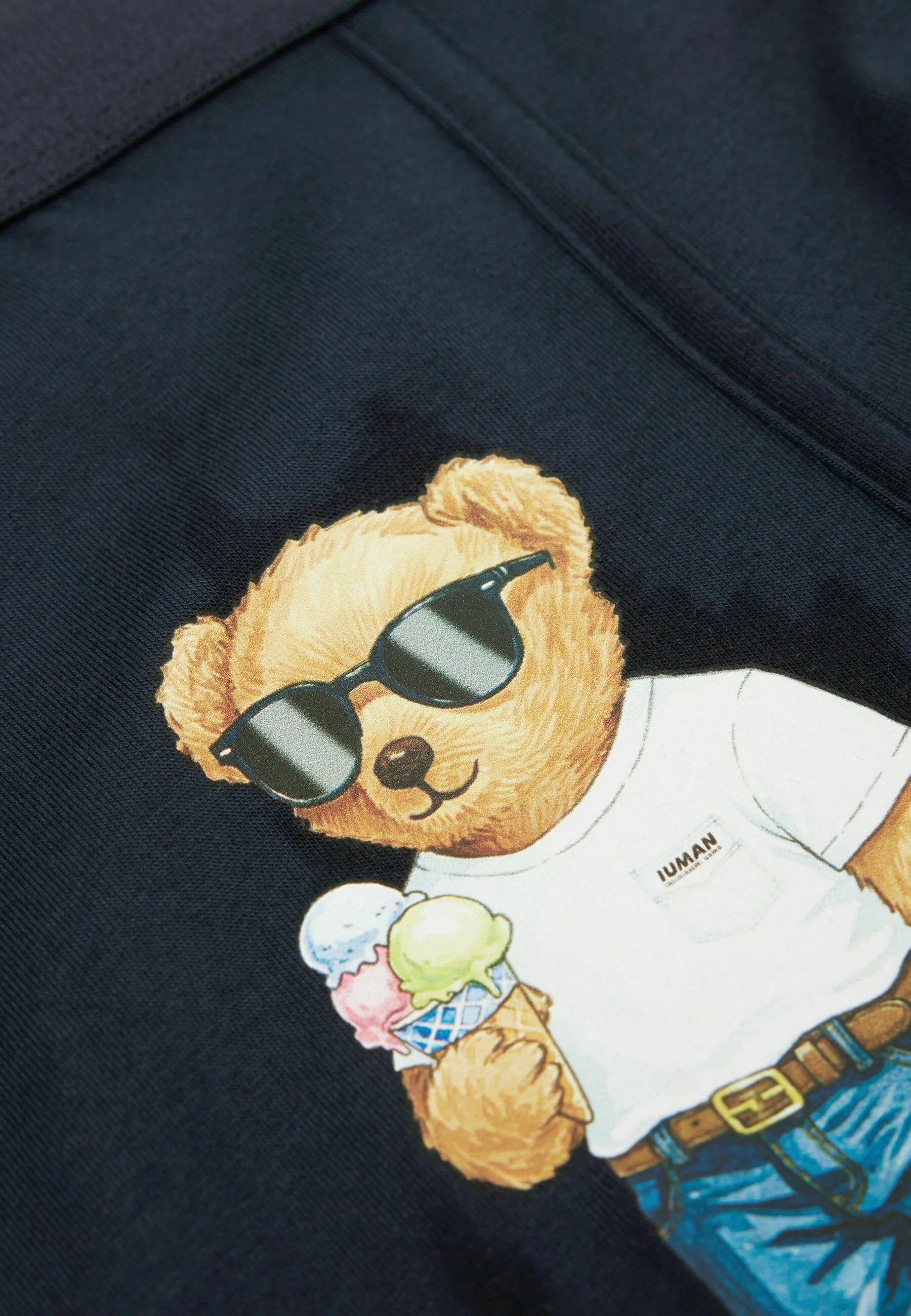 IUMAN Intimissimi Uomo Ice Cream Bear Print Trunks – Modré
