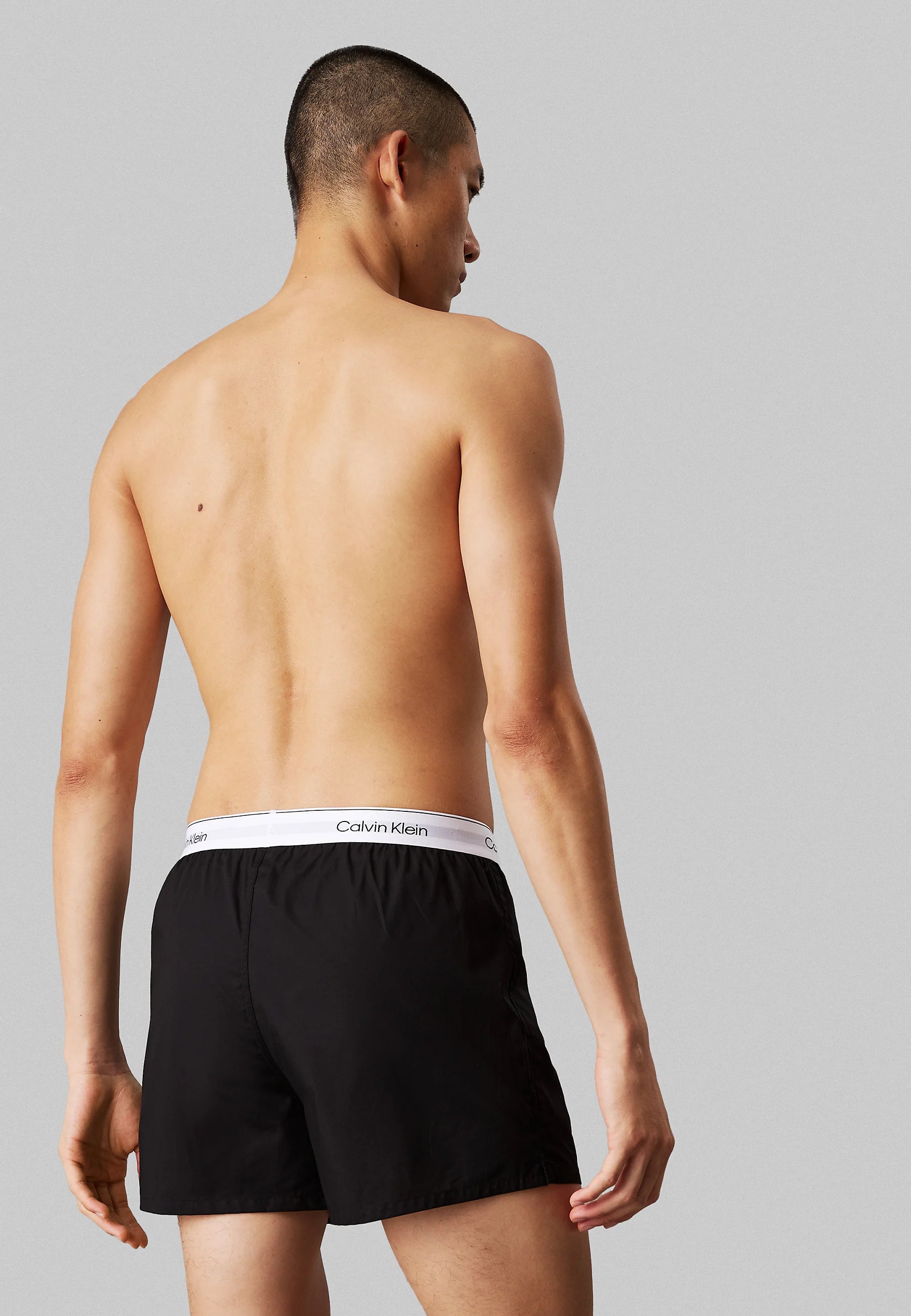 Calvin Klein Icon Cotton Stretch Slim Boxer Shorts – 3 Pack – Glacier, Plum Manger, Vintage Indigo