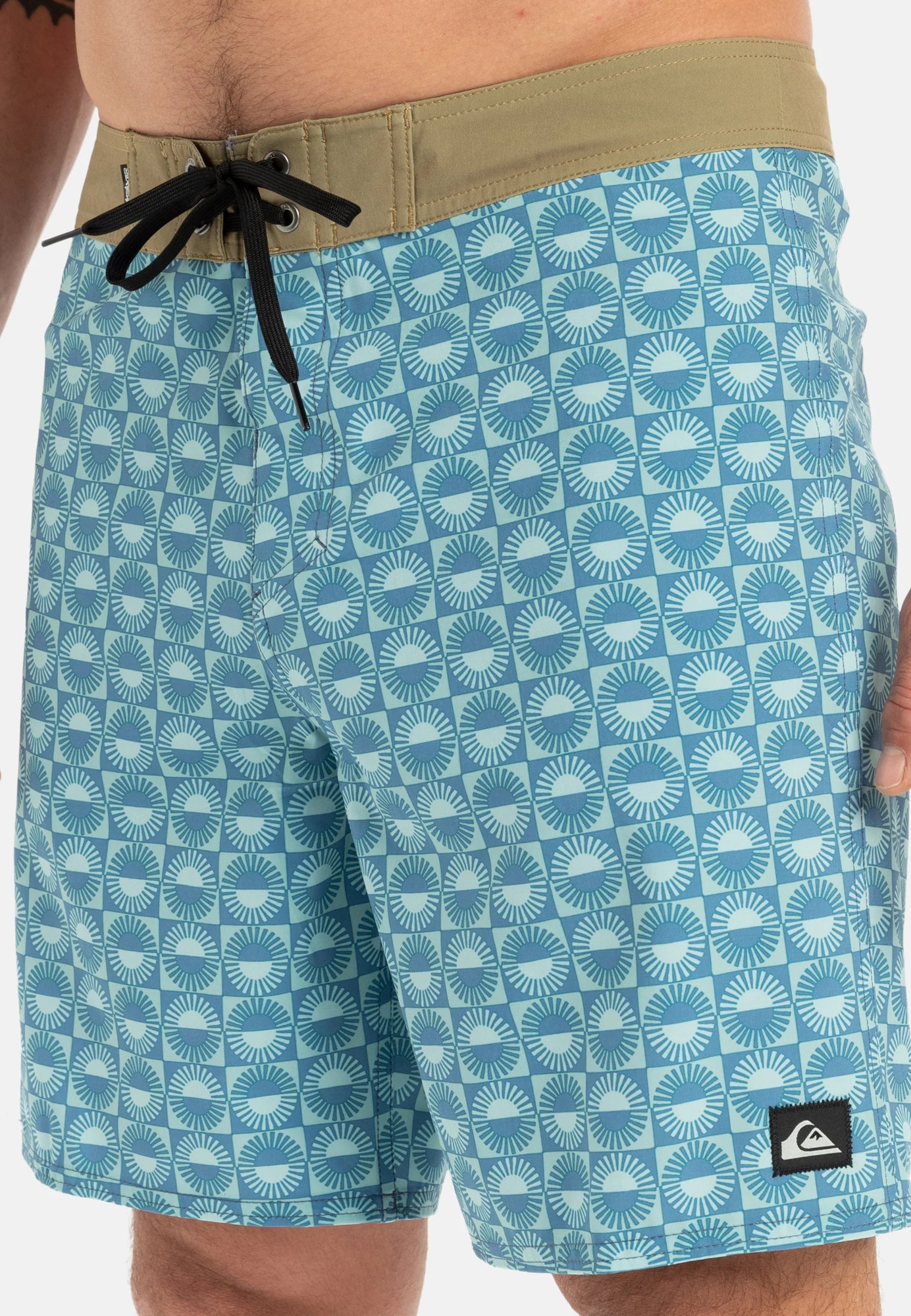 Quiksilver Surfsilk Swim Shorts – Blue, Green, White