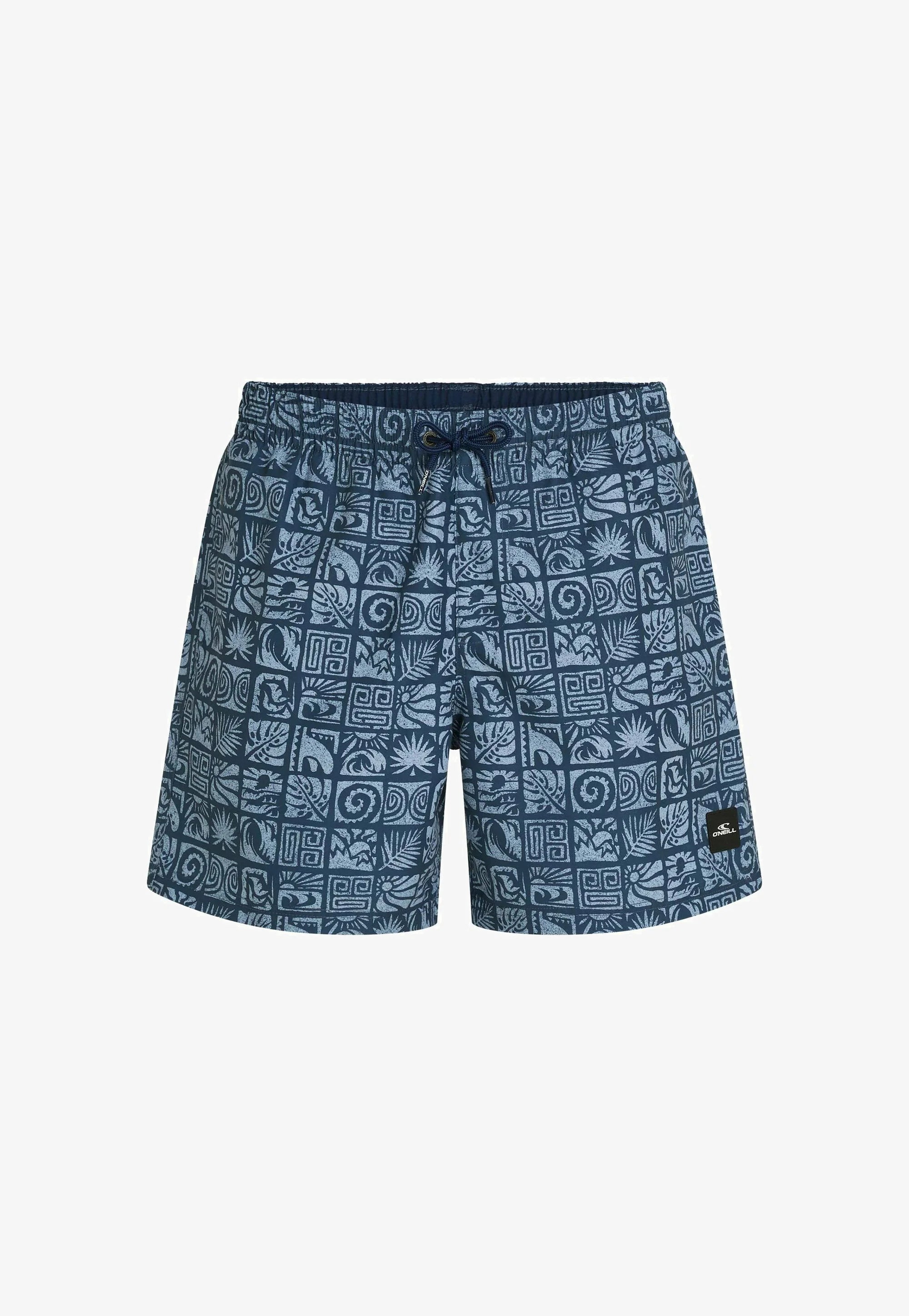 Plavkové šortky O’Neill Dark Blue Bricks – Tmavě modré