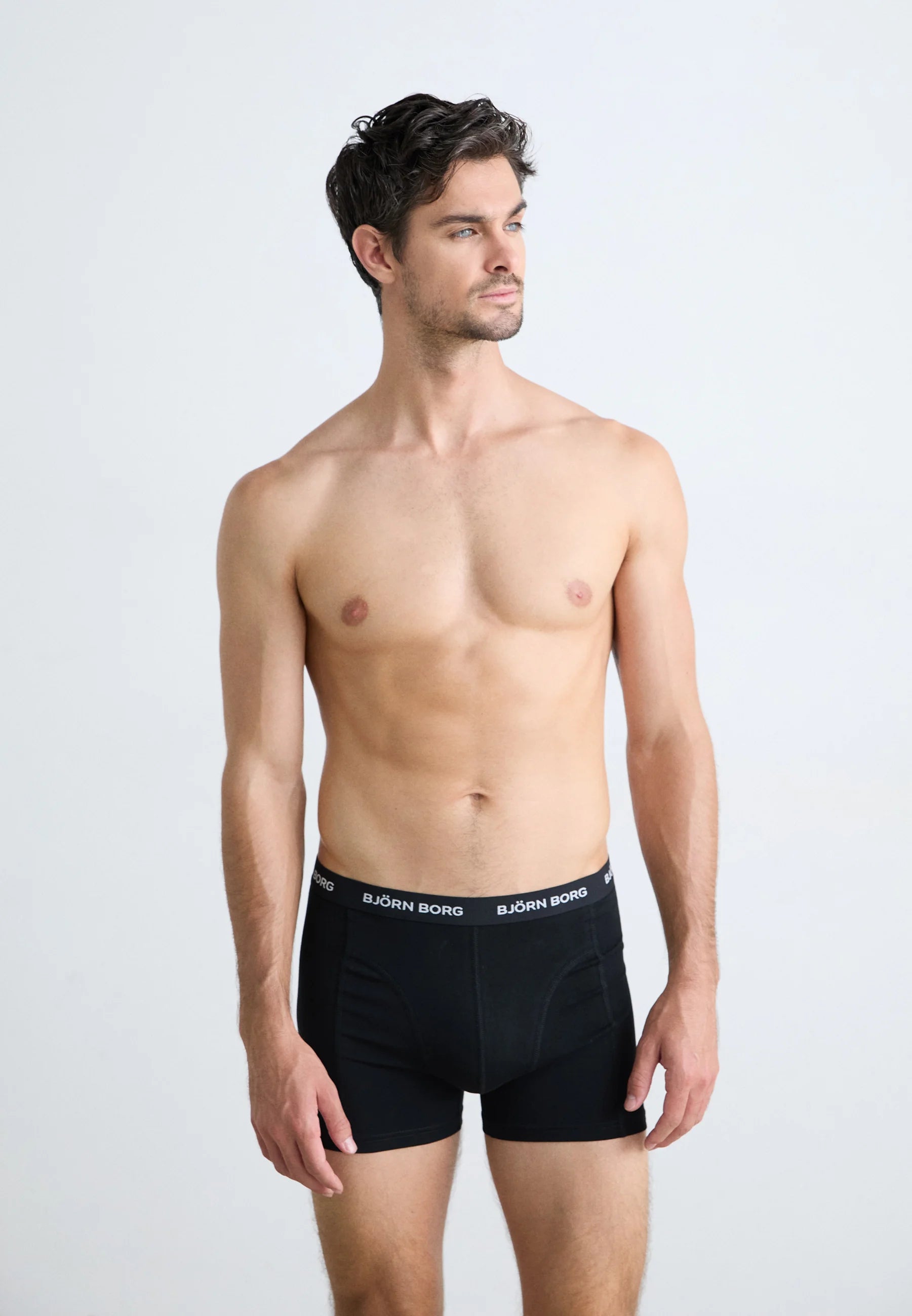 Björn Borg Stretch Boxer 5 Pack – Boxers – Noir, Gris