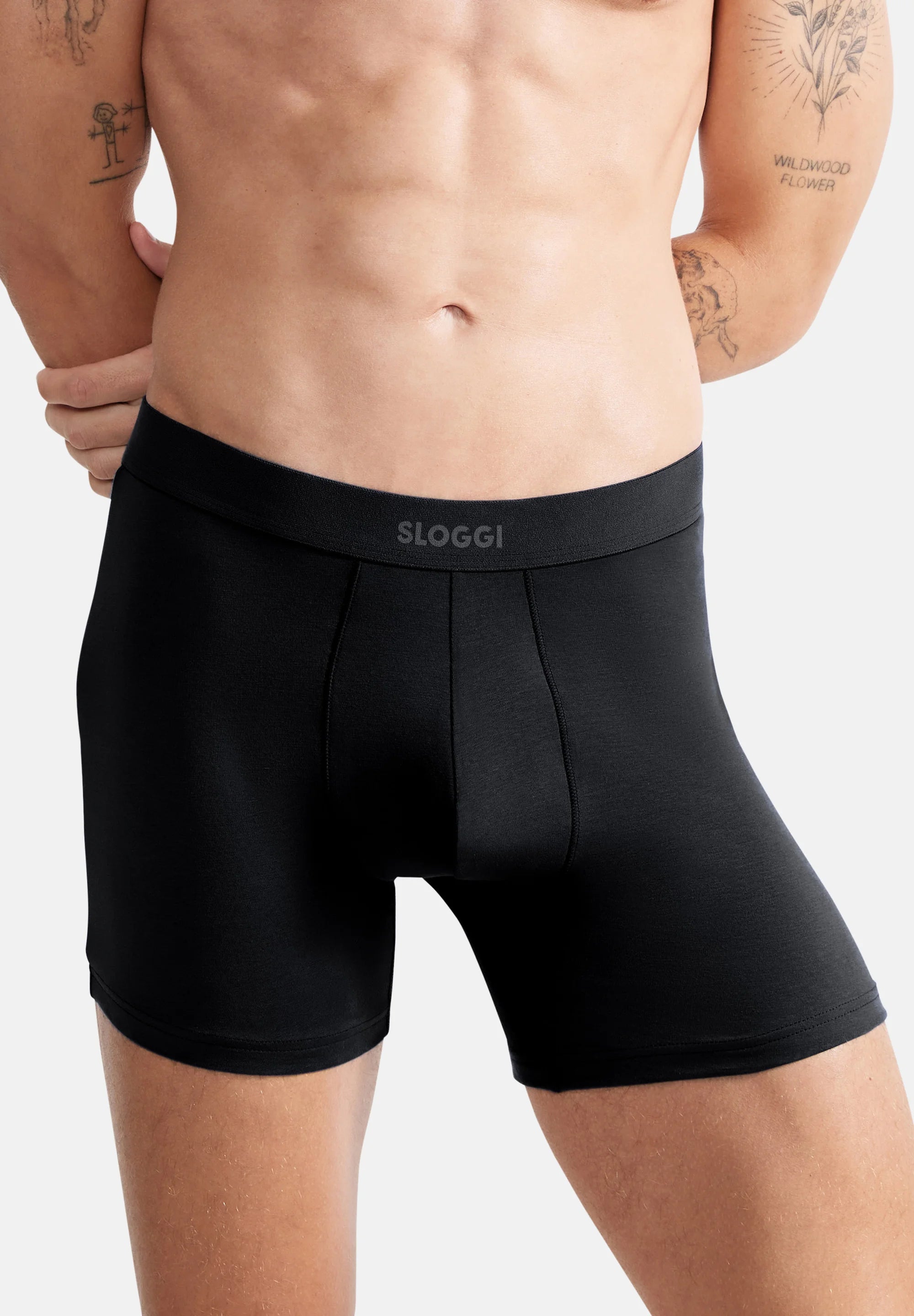 Sloggi Ever Ease Trunks 4 Pack – černá