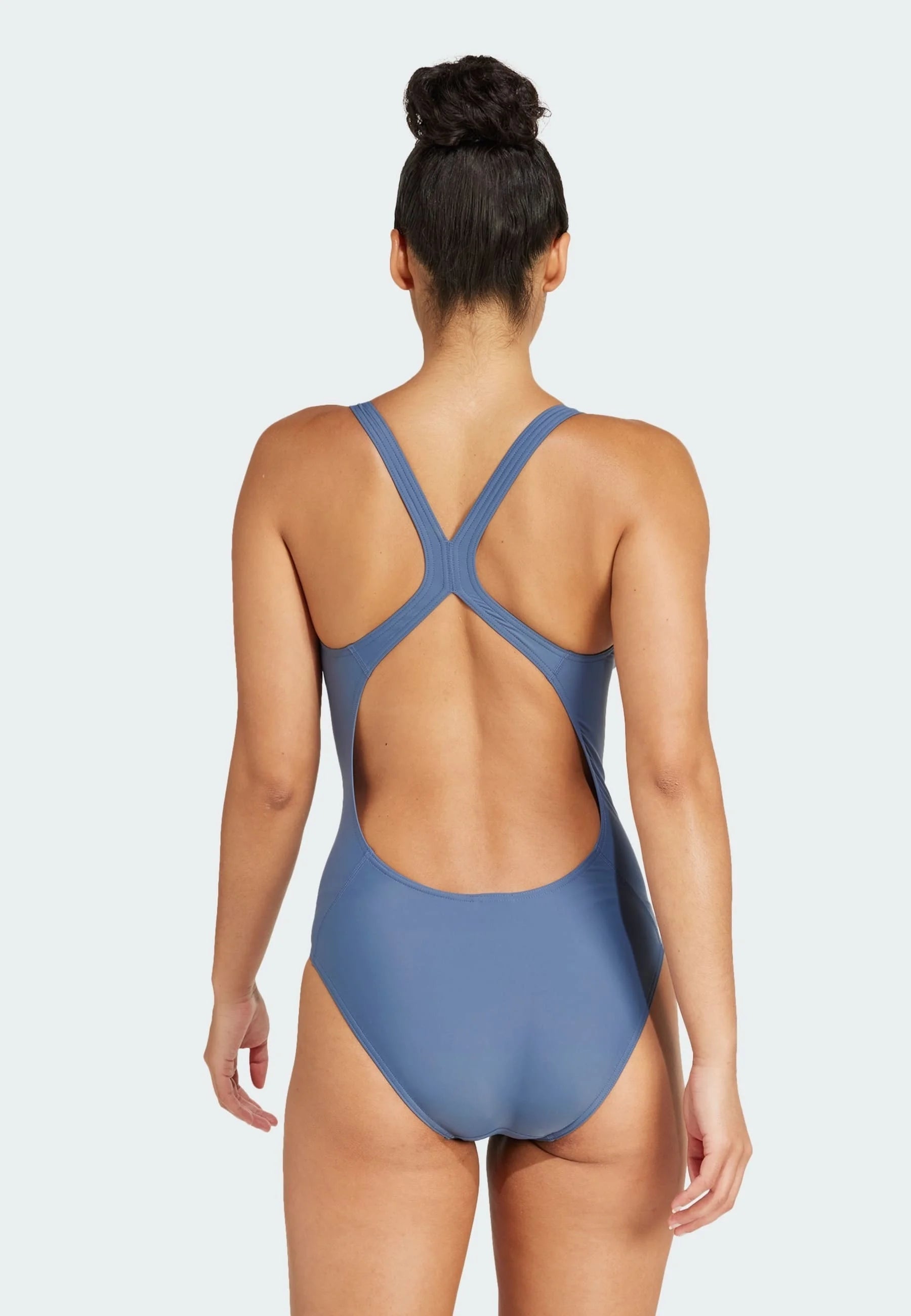 Maillot de bain une pièce Adidas 3 Bar Performance – Encre pré-aimée, violet pré-aimé