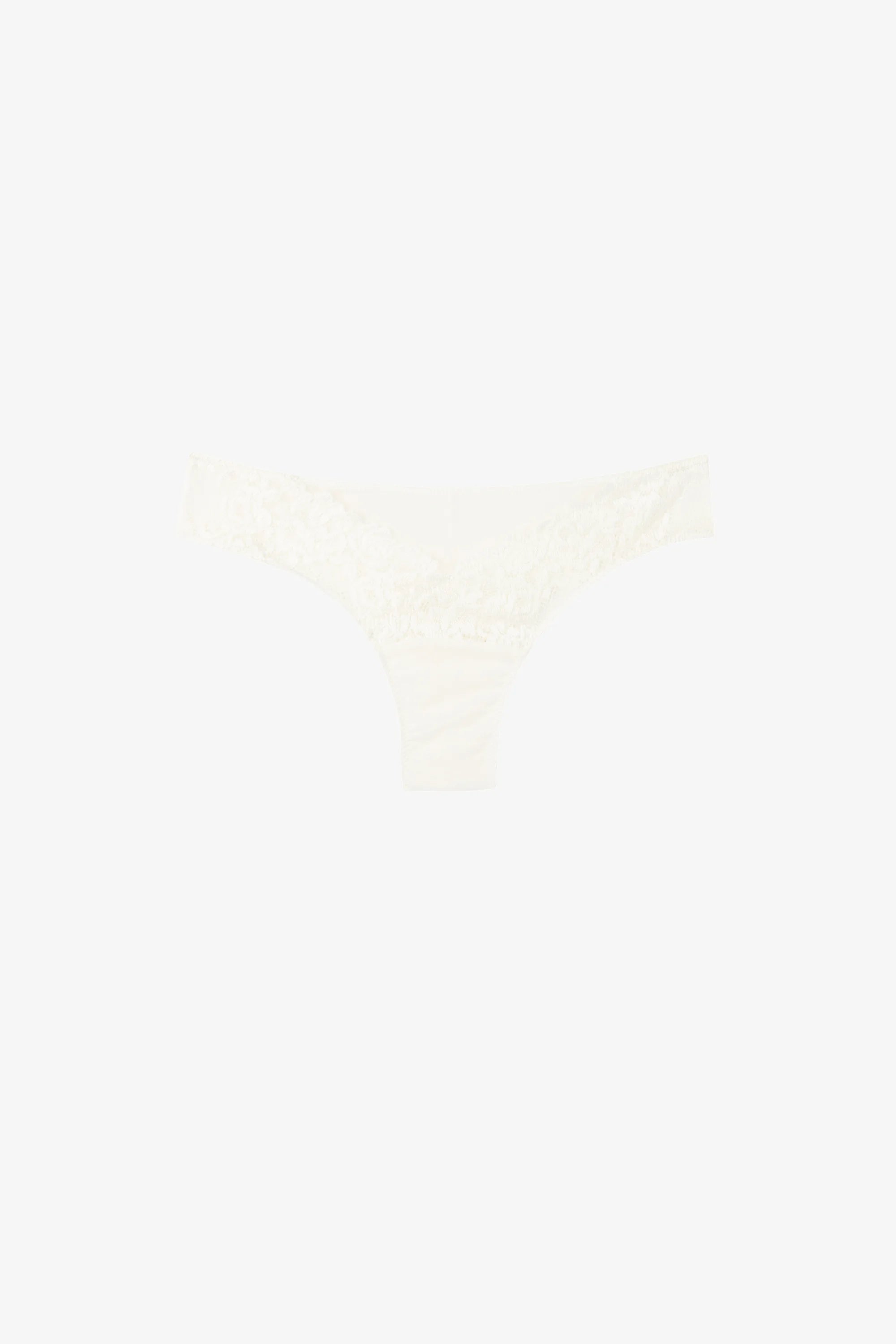 Brazilská tanga Intimissimi Pretty Flowers – špinavě bílá