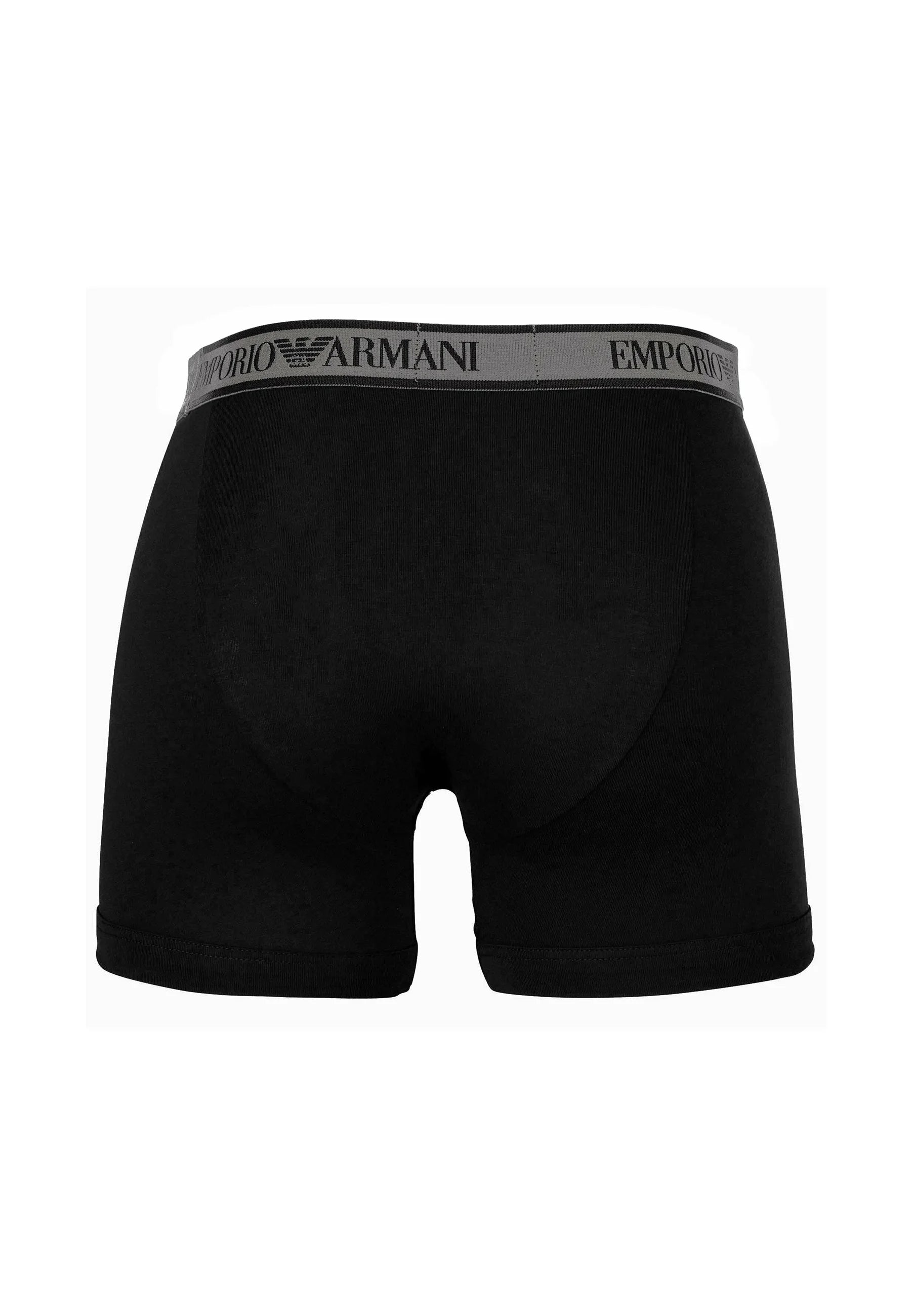Emporio Armani CORE Logoband Stretch 3 Pack Boxer Briefs – Black