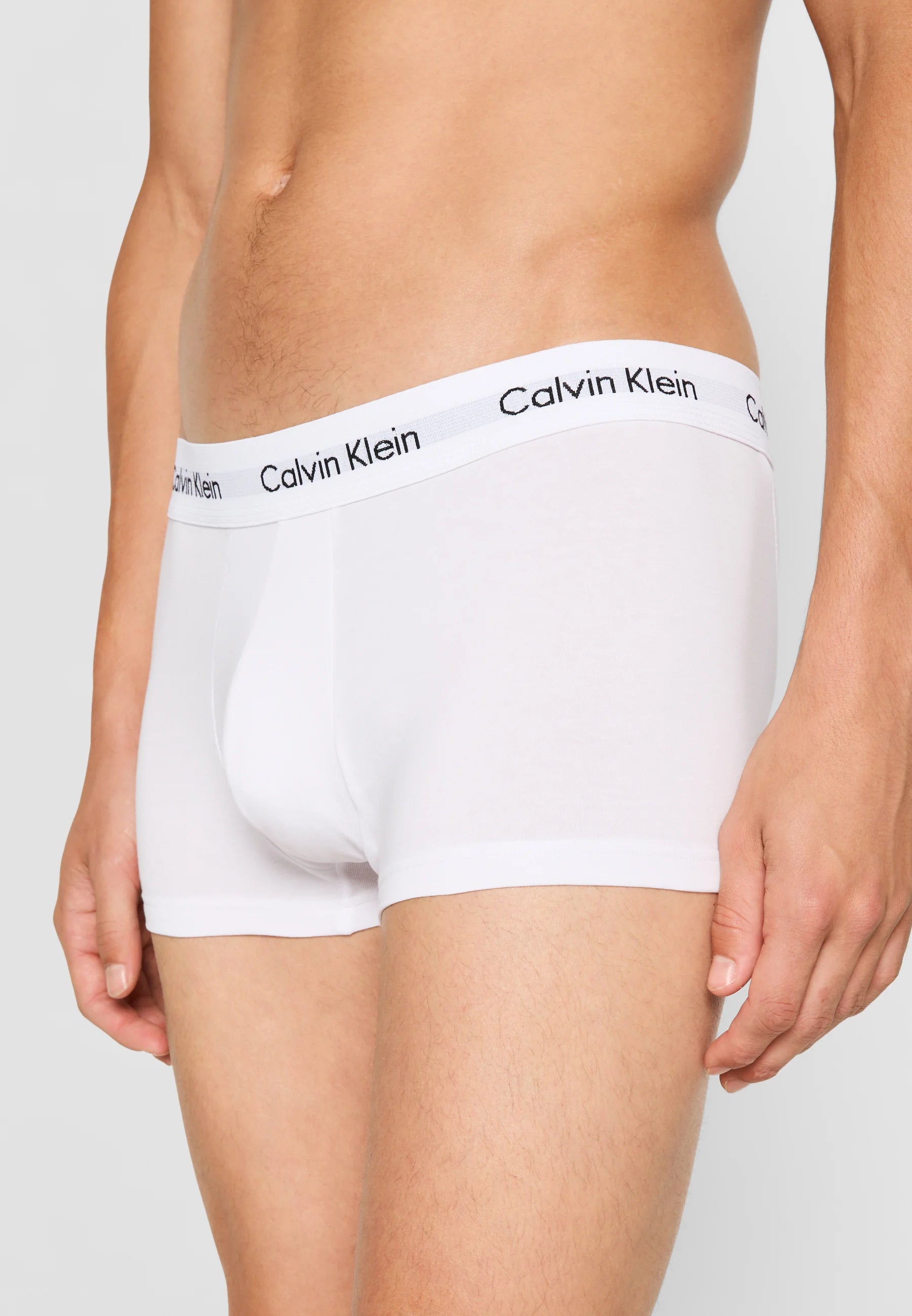 Calvin Klein Bavlněné Stretch Trunks – 3 Pack – White