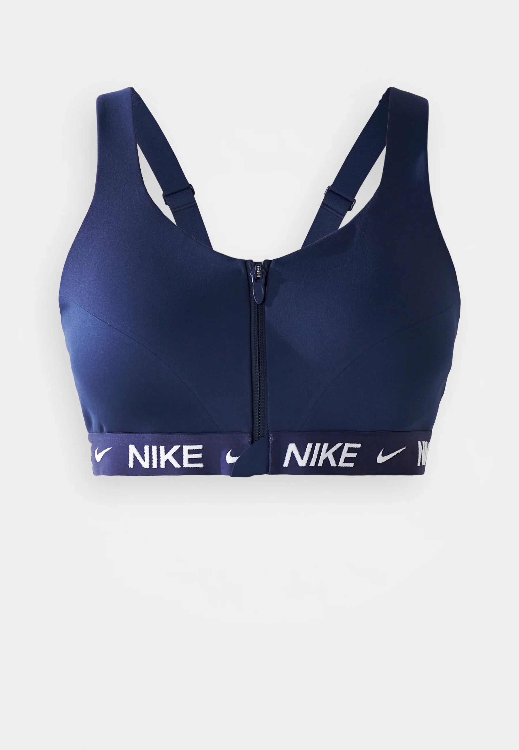 Soutien-gorge de sport Nike Indy Zip à maintien élevé – Bleu marine minuit