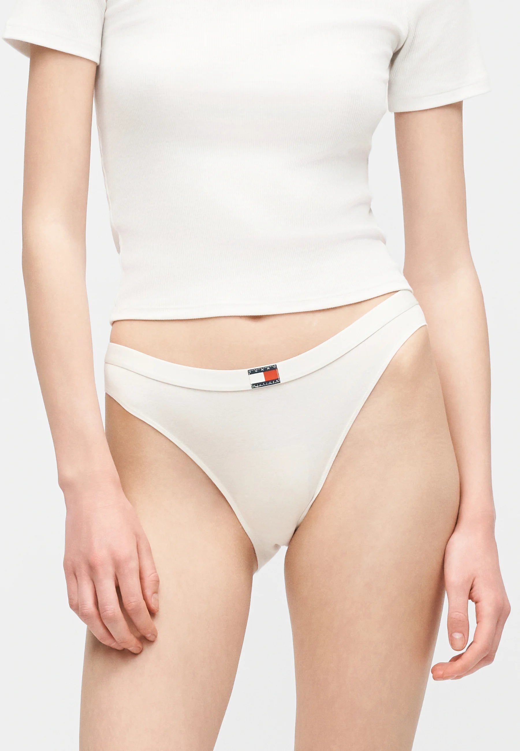 Tommy Hilfiger Heritage Slips – Lot de 3, ivoire, bleu vif