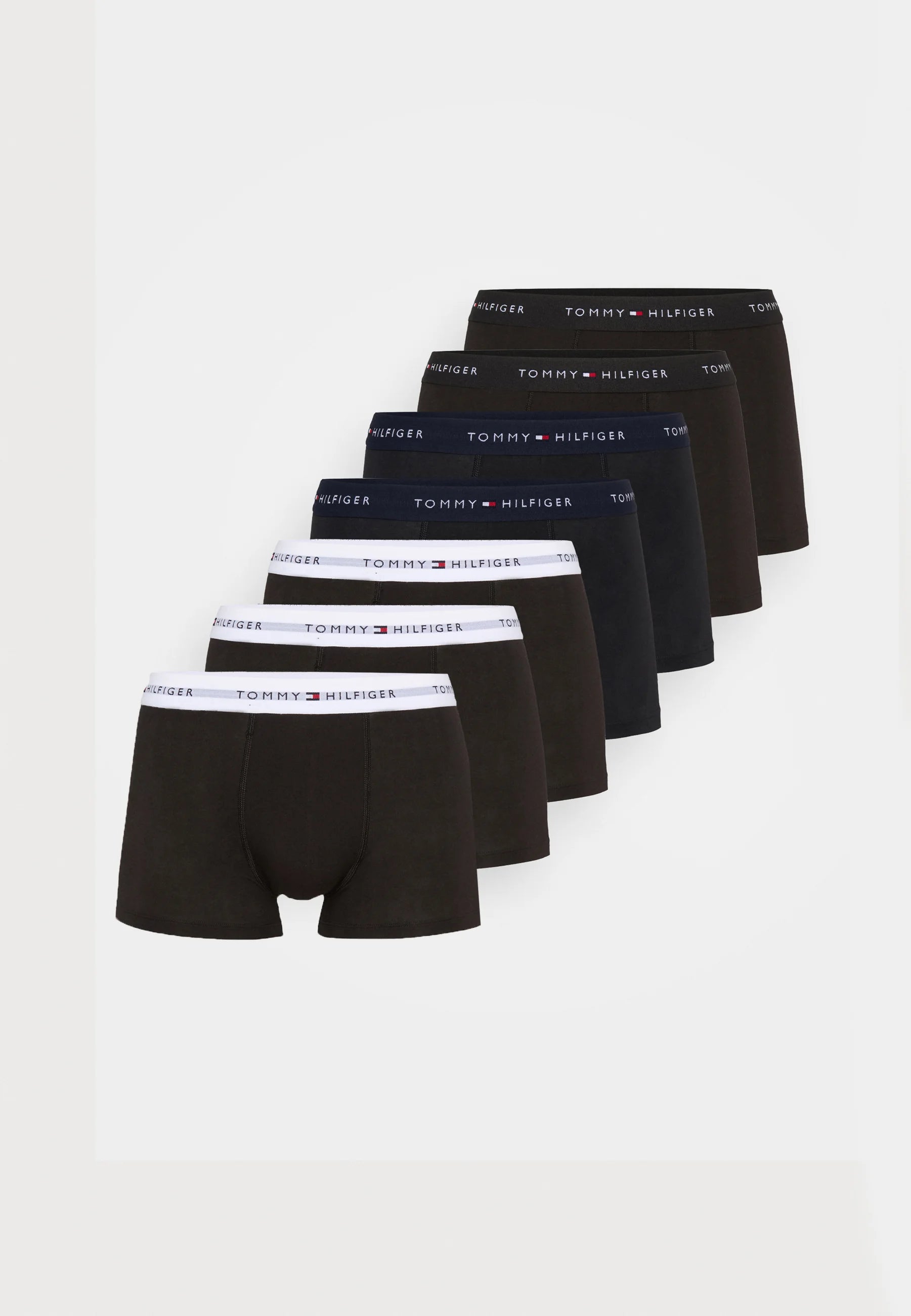 Confezione da 7 bauli Tommy Hilfiger: bianco, nero, blu scuro