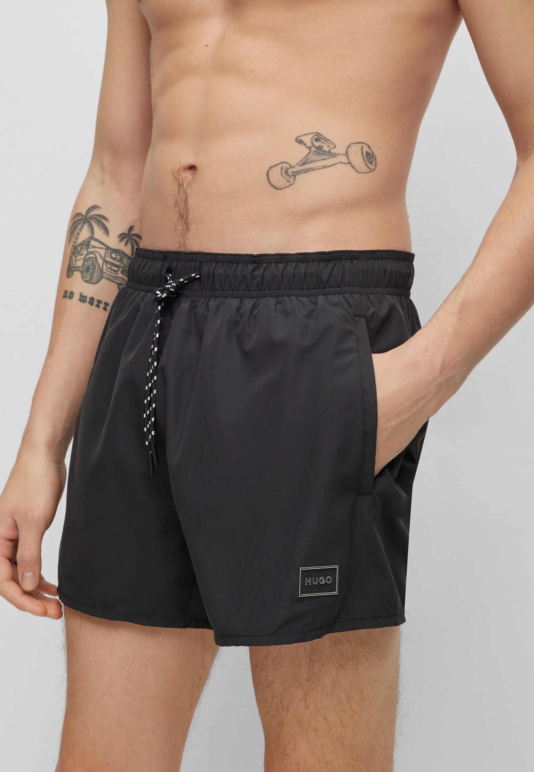 Plavecké šortky HUGO Dodo – Black One