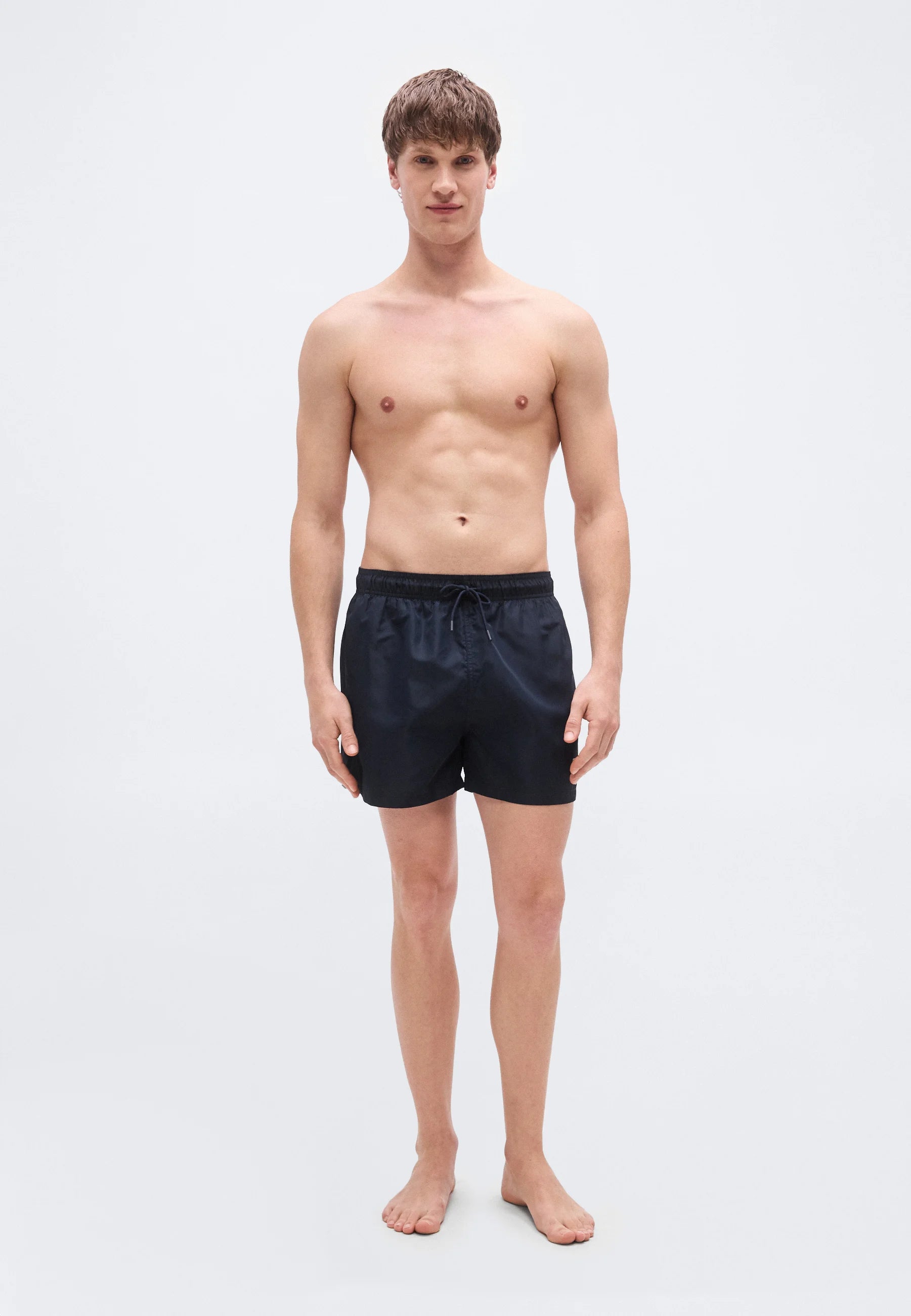 Emporio Armani EA7 Water Sports Graphic Vertical Monogram Short de bain – Bleu, Argenté