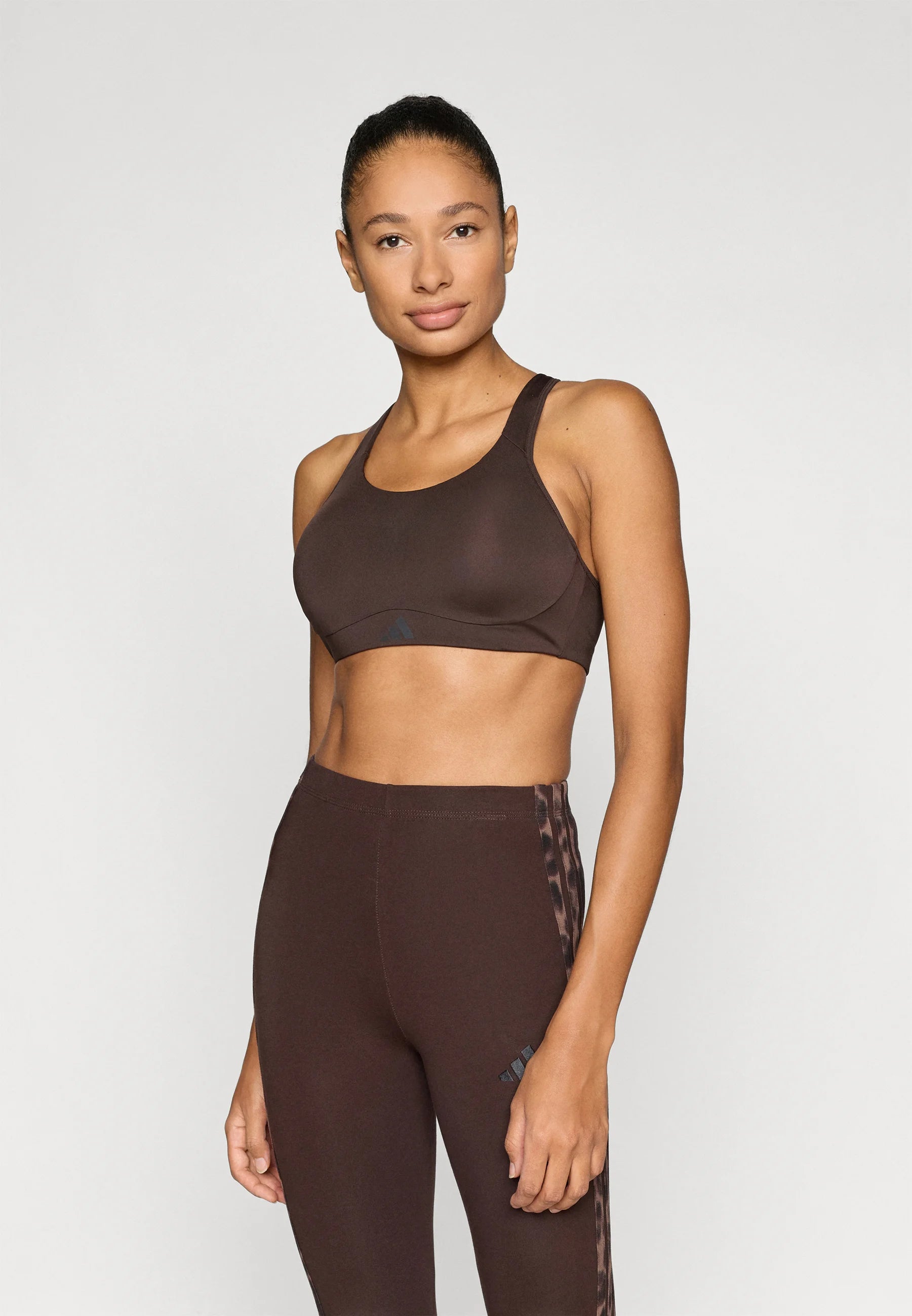 Adidas Performance Optime High Support Bra – Aurora Coffee
