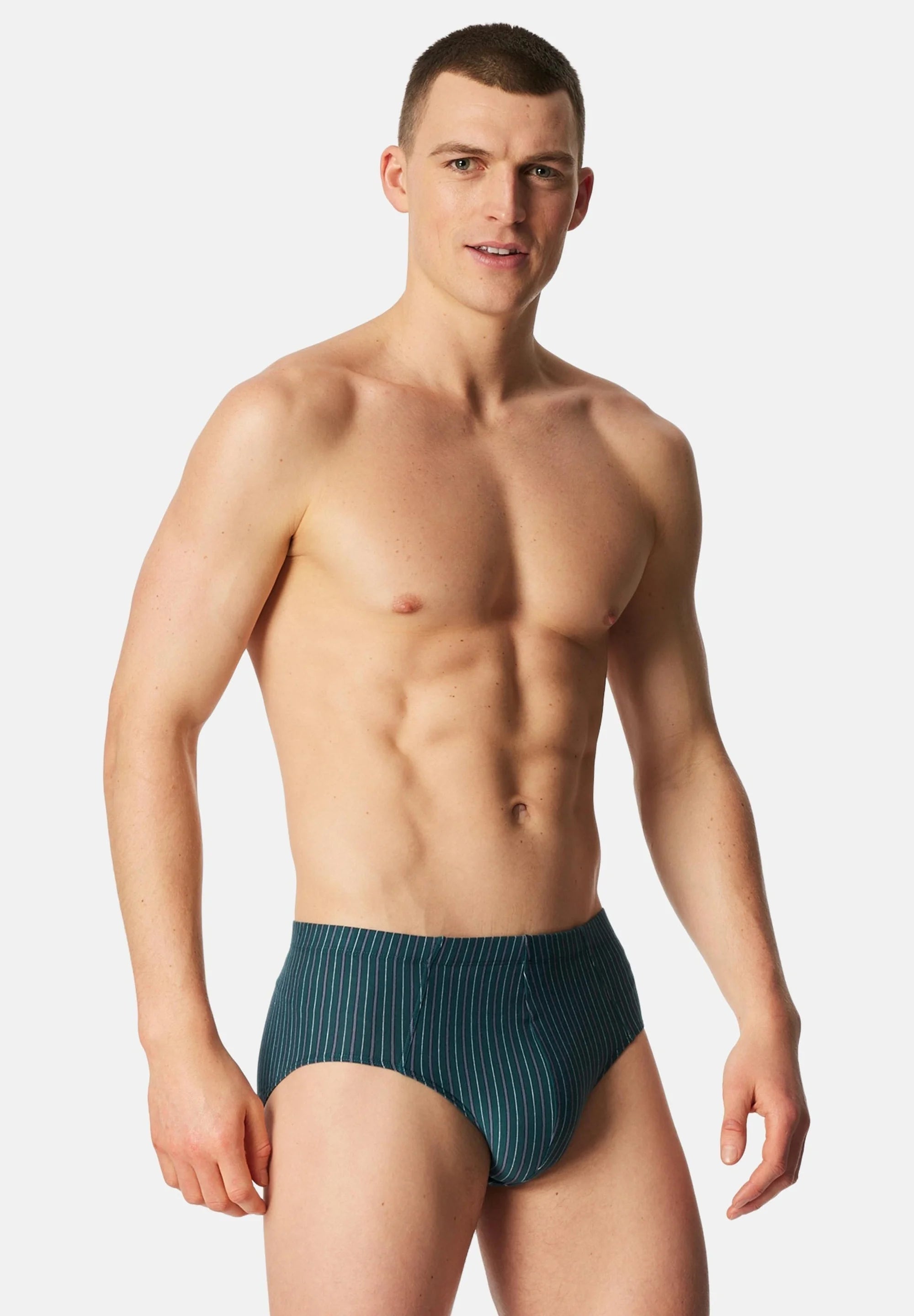 Schiesser 95 5 Essentials Cotton 9 Pack Mini Briefs – Turquoise