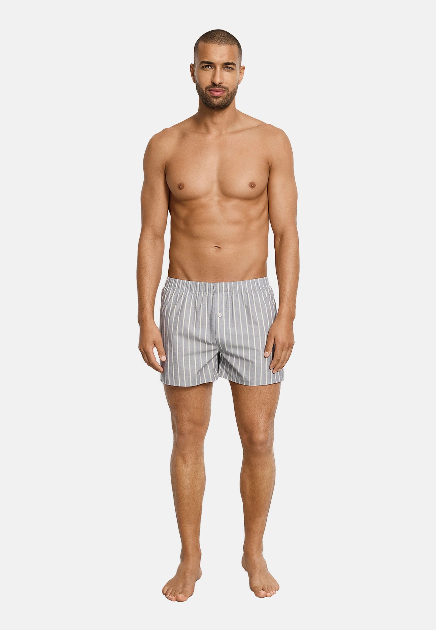 HANRO FANCY Boxer – Rayure Denim