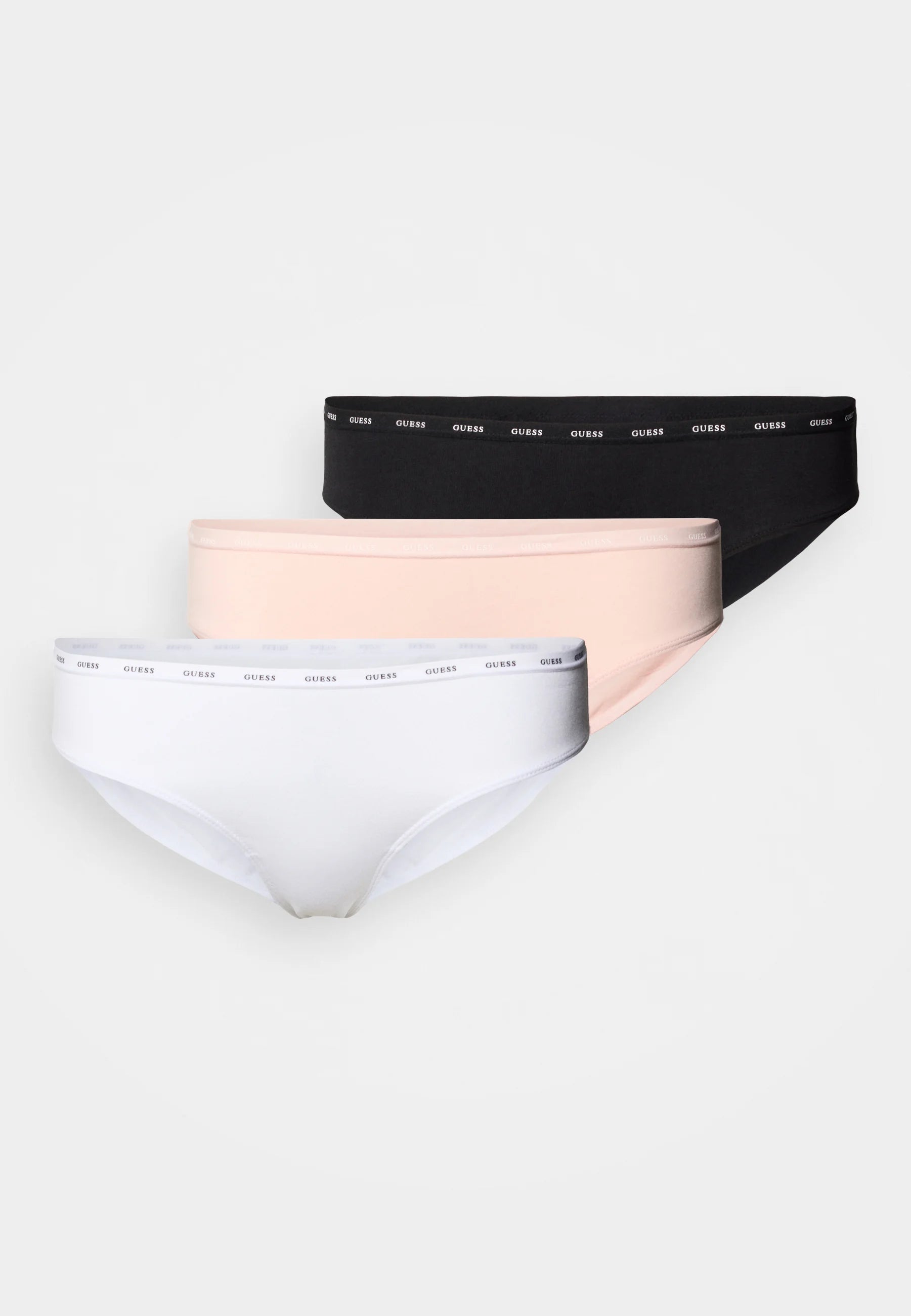 3 pary majtek Guess Basic Cotton – różowy, biały, czarny