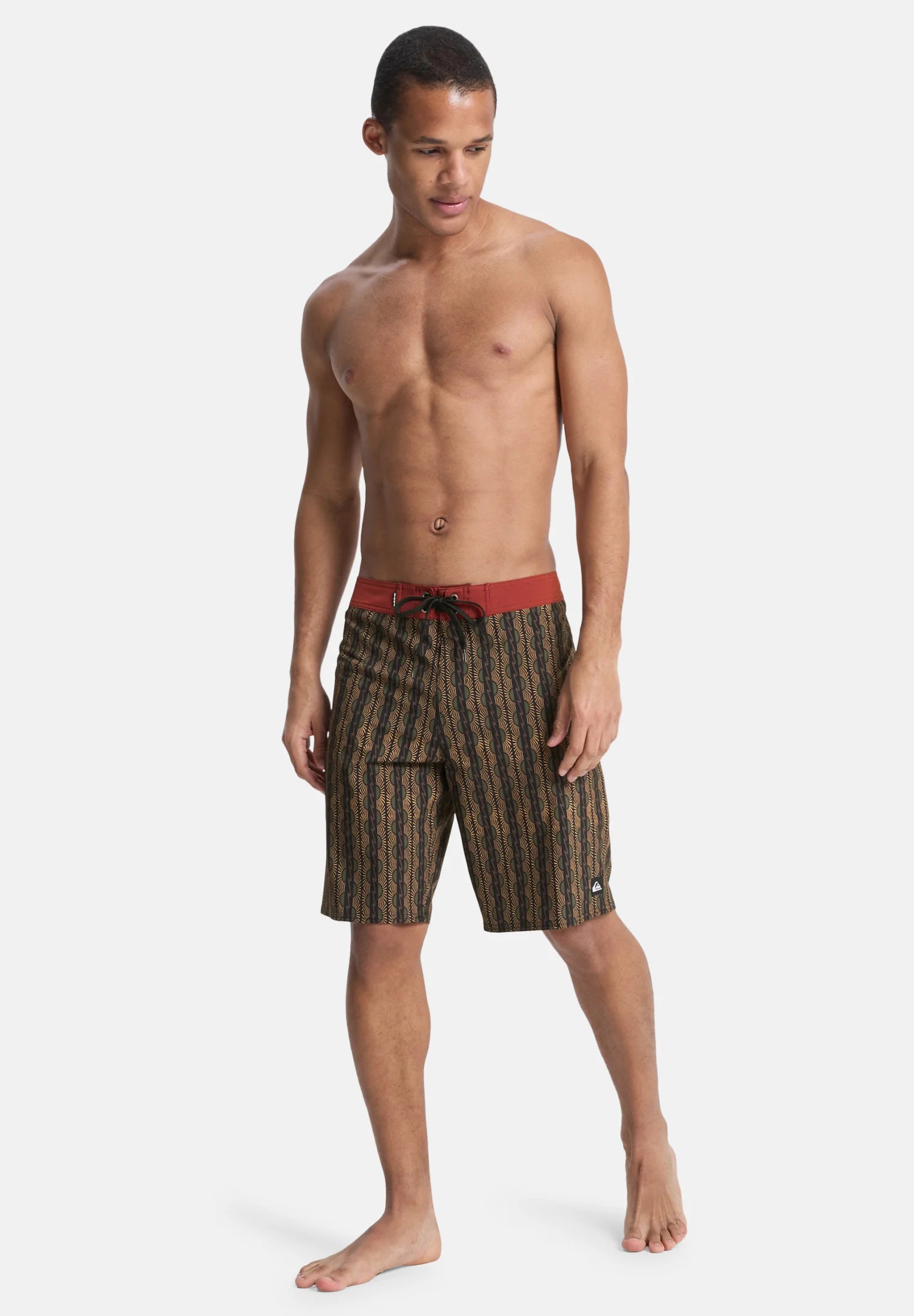 Short de bain Quiksilver Surfsilk Straight 20 Board – Marron