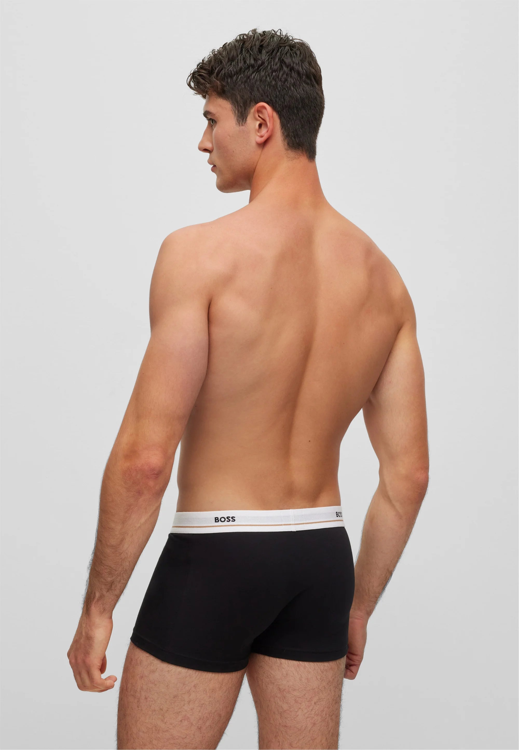BOSS Trunk Essential 5 Pack – Trunks – Black with White and Black Waistbands