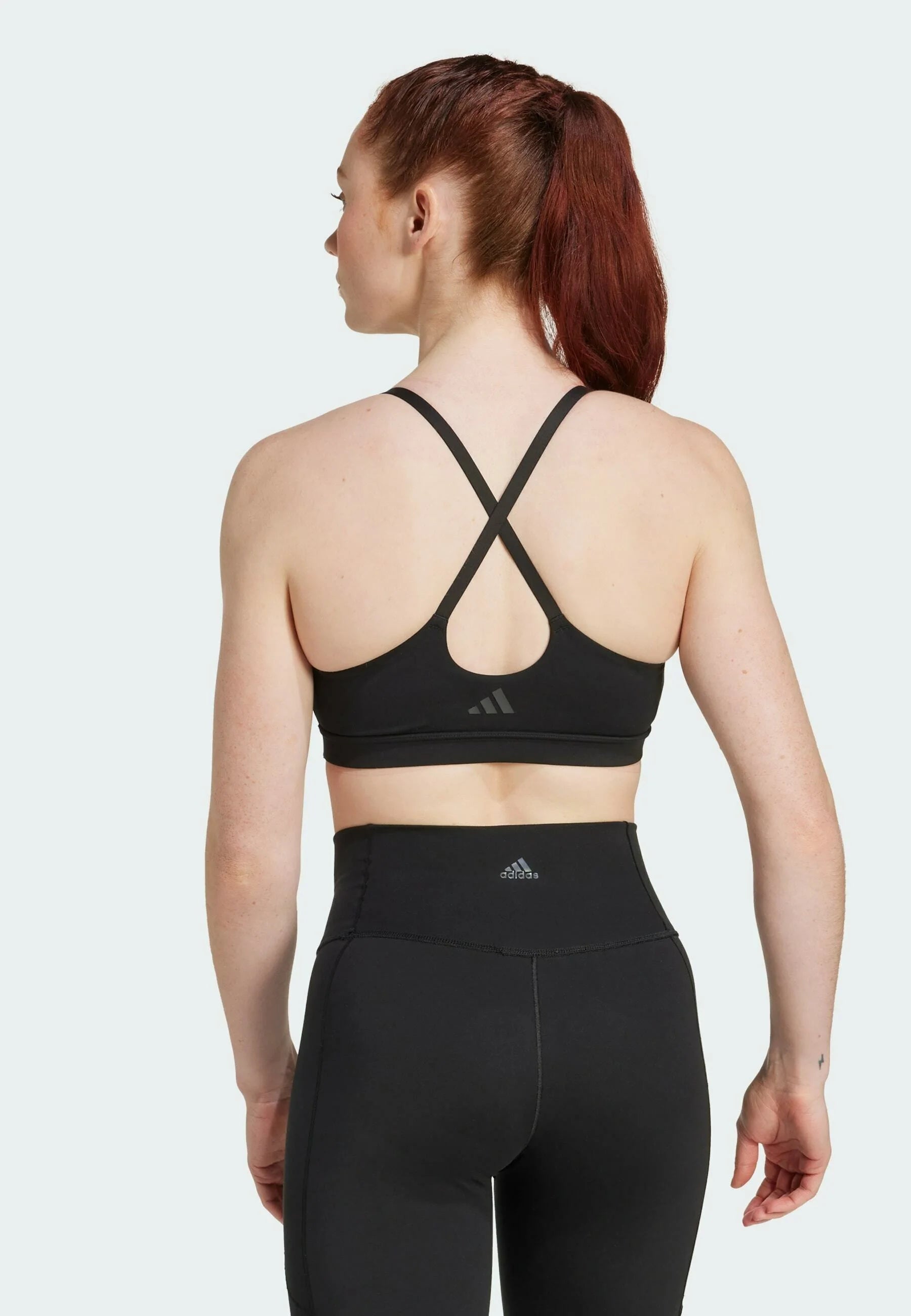 Soutien-gorge de sport Adidas Performance All Me LS Light Support – Noir