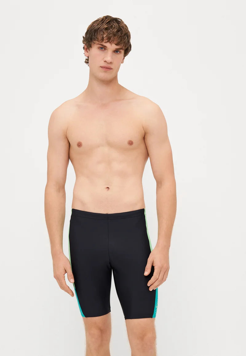 Speedo Dive Jammer – černý, tyrkysový drahokam