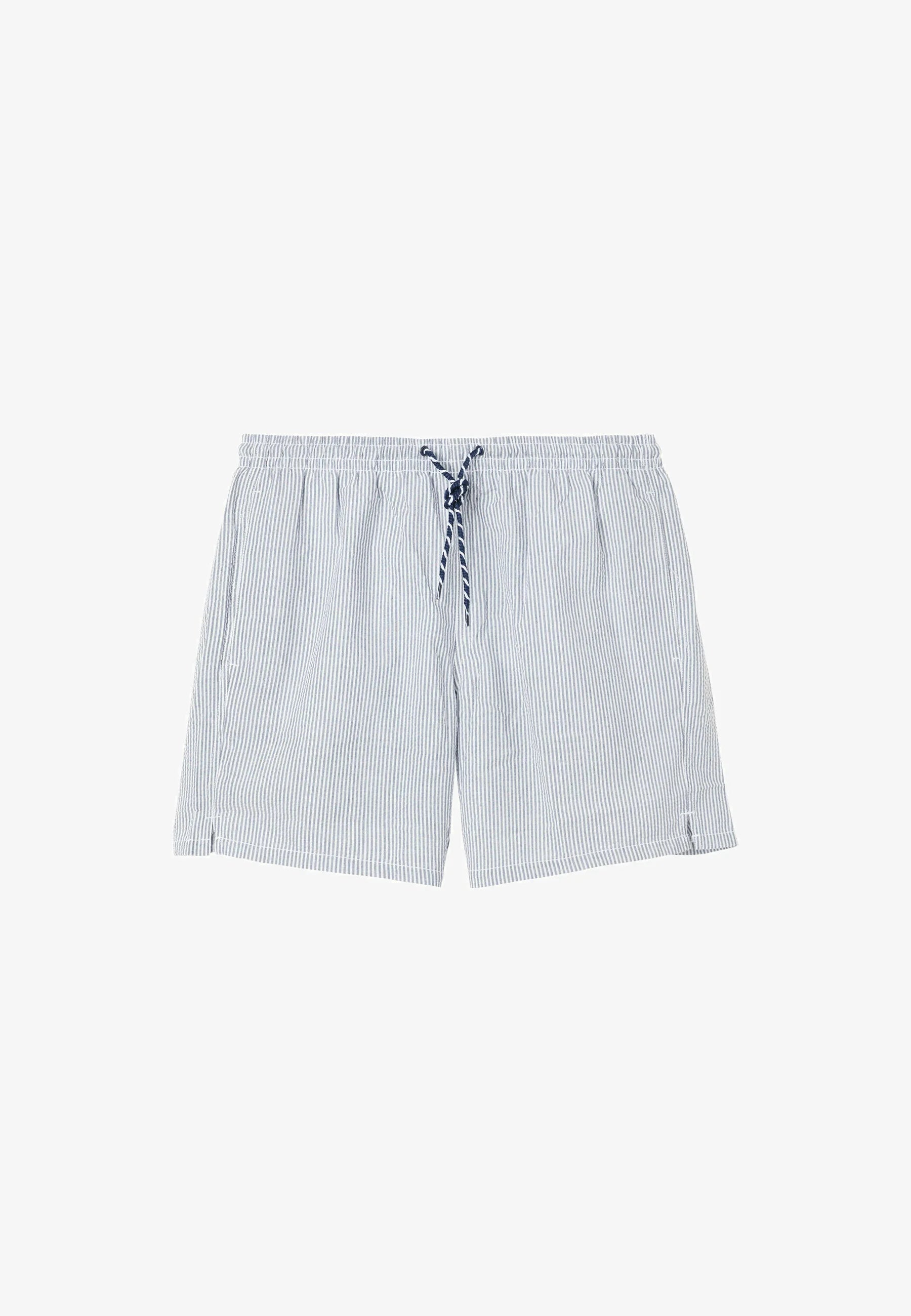 Calzedonia Formentera Gestreifte Badeshorts – Blau