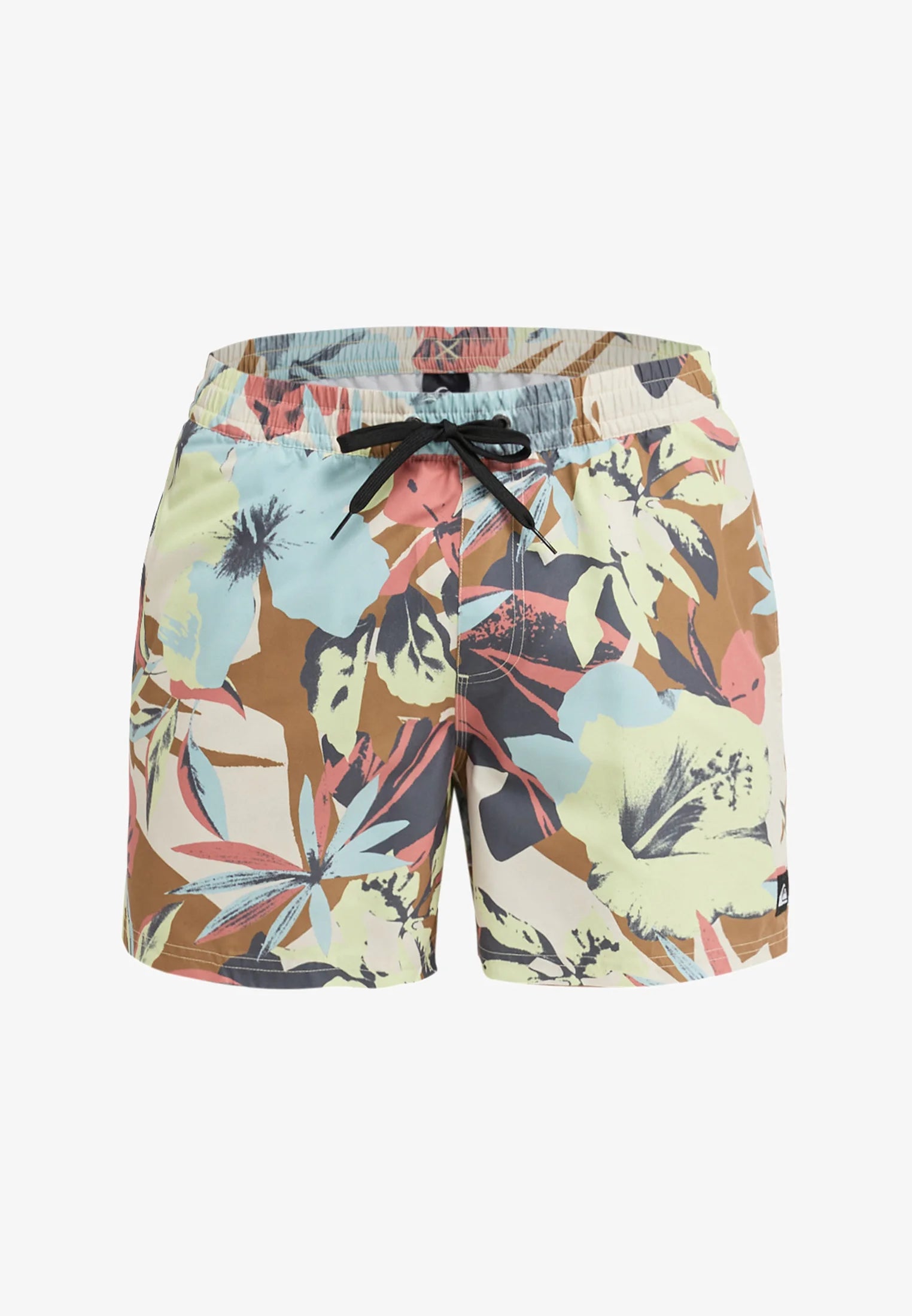 Spodenki kąpielowe Quiksilver z nadrukiem do siatkówki na co dzień – zielony nadruk